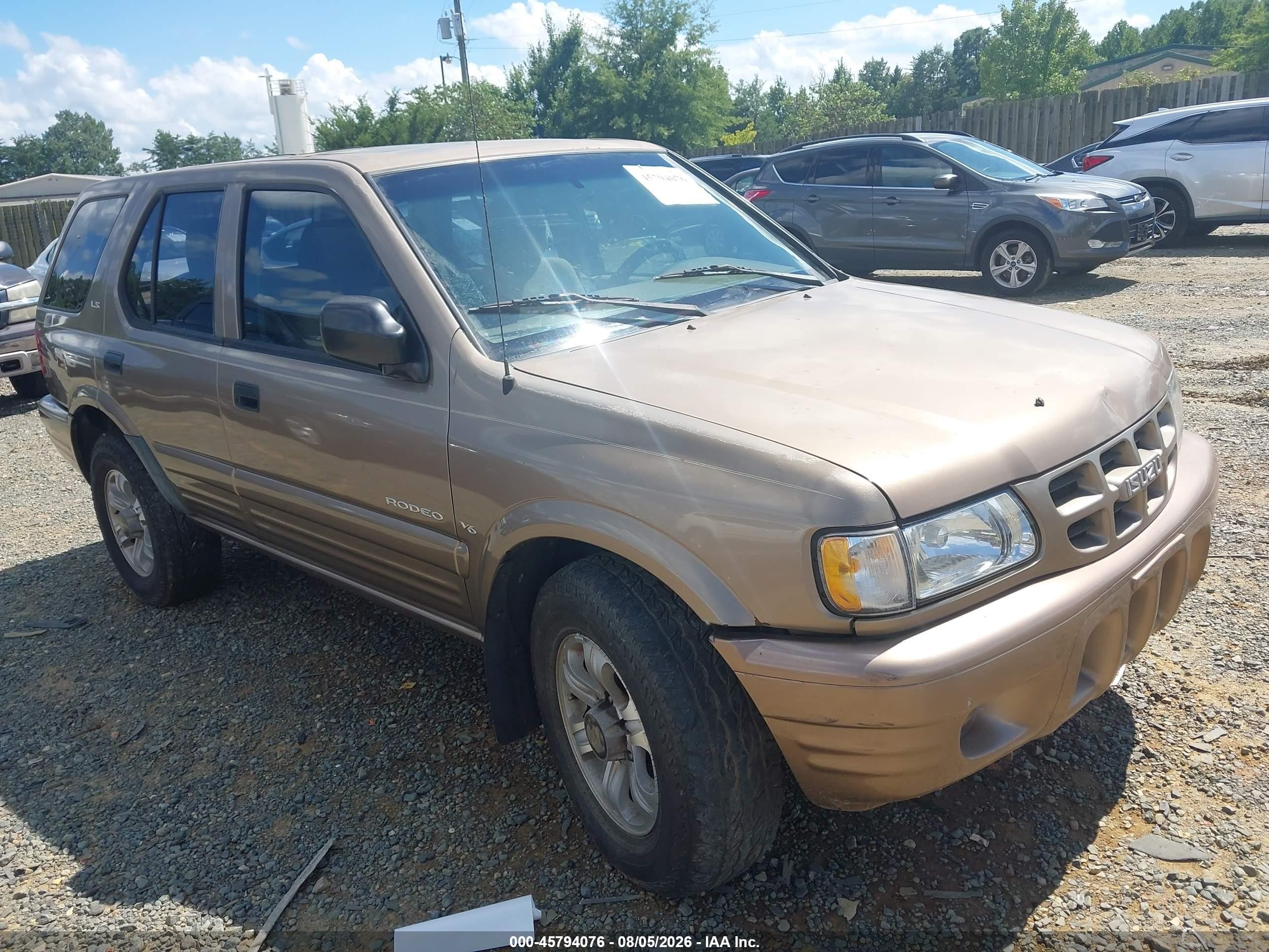 2000 Isuzu Rodeo Ls/lse/s Beige vin: 4S2DM58W7Y4300378