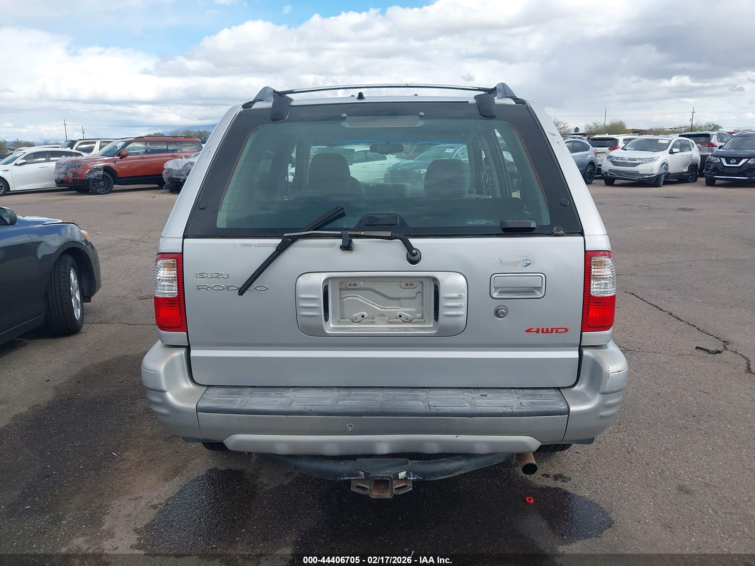 2001 Isuzu Rodeo Ls 3.2l/ls 3.2l V6/lse 3.2l V6/s/s 3.2l V6 Silver vin: 4S2DM58W914321884