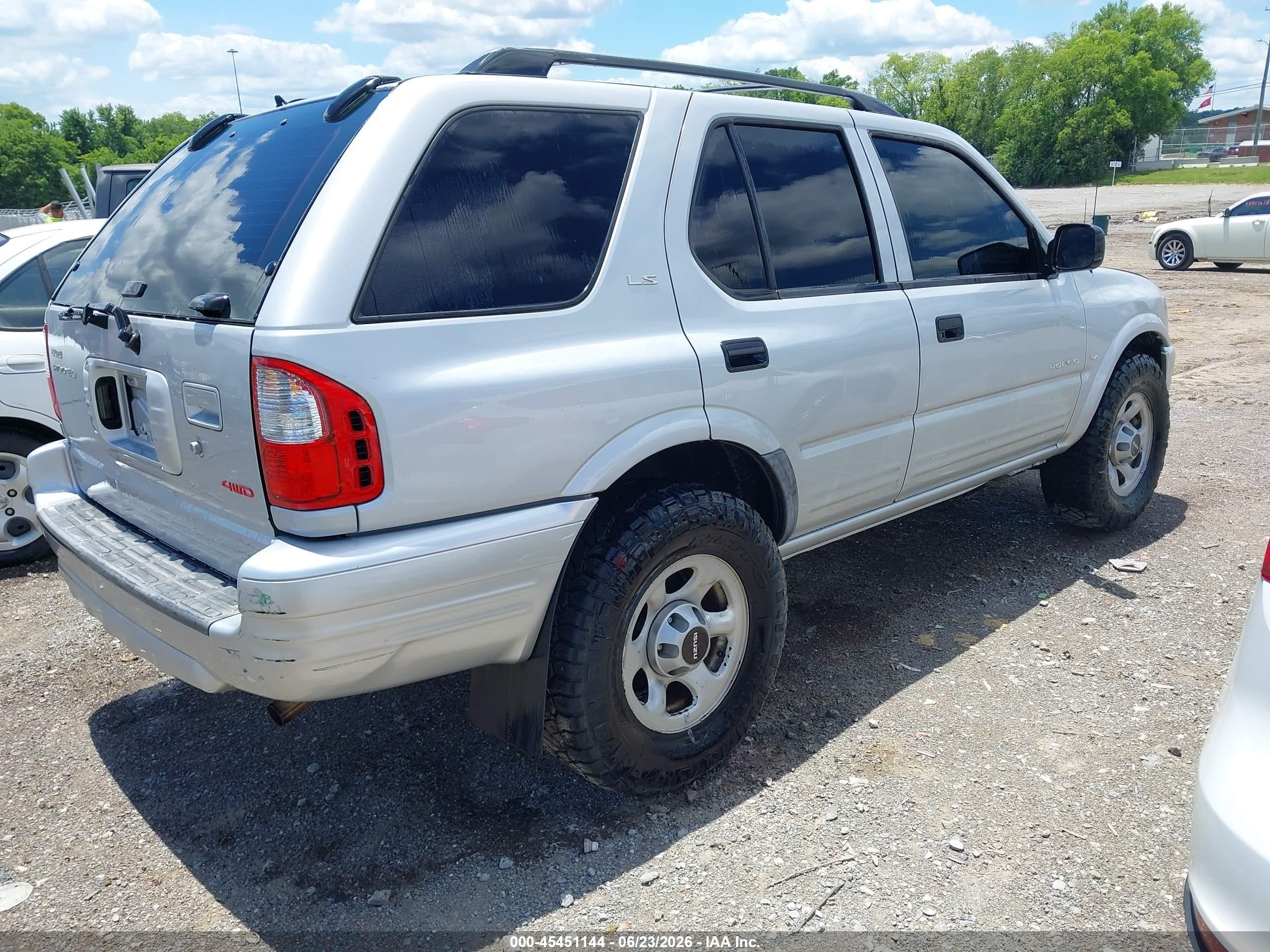 2001 Isuzu Rodeo Ls 3.2l/ls 3.2l V6/lse 3.2l V6/s/s 3.2l V6 Черный vin: 4S2DM58W914342654