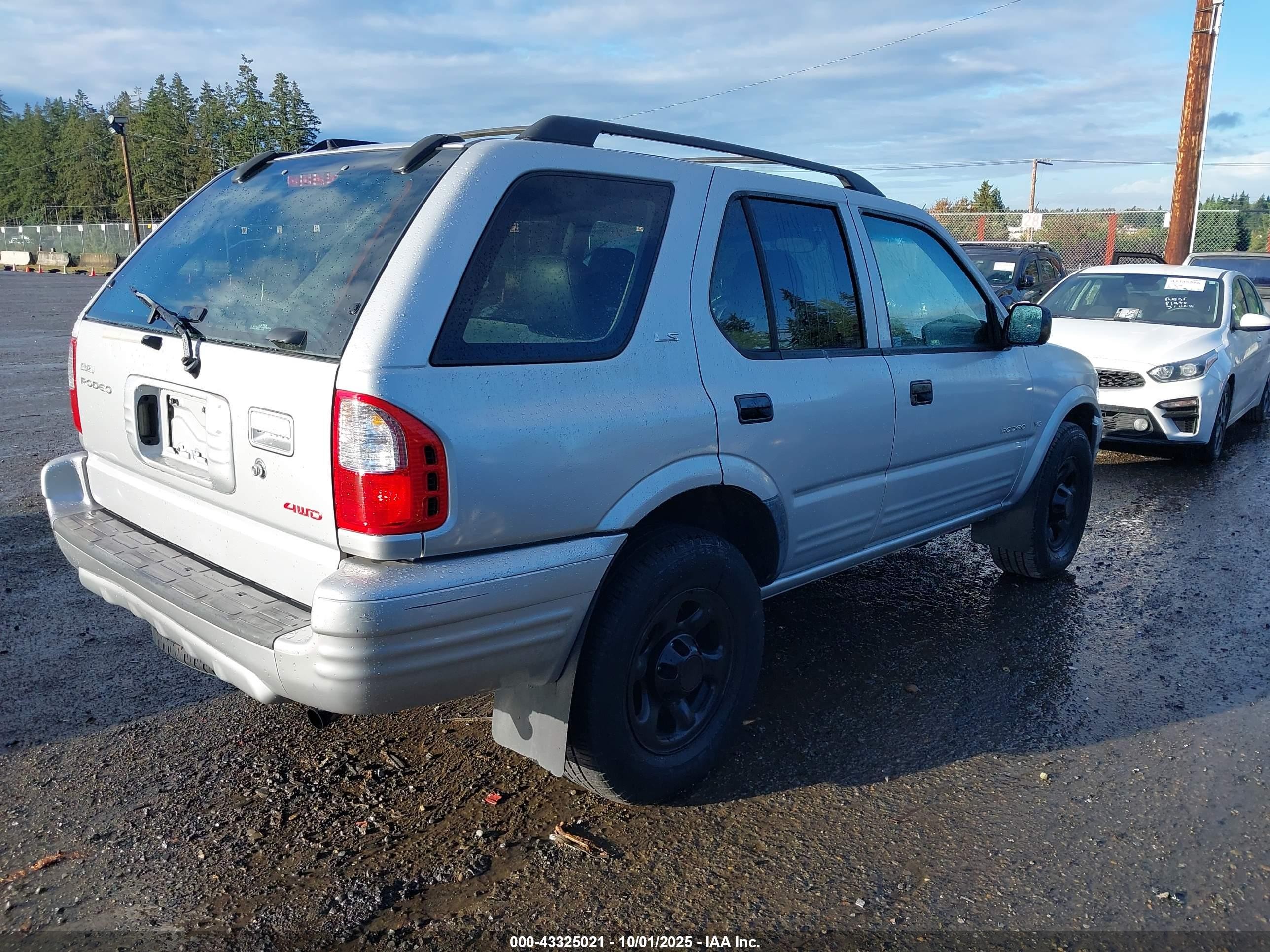 2001 Isuzu Rodeo Ls 3.2l/ls 3.2l V6/lse 3.2l V6/s/s 3.2l V6 Silver vin: 4S2DM58W914342847