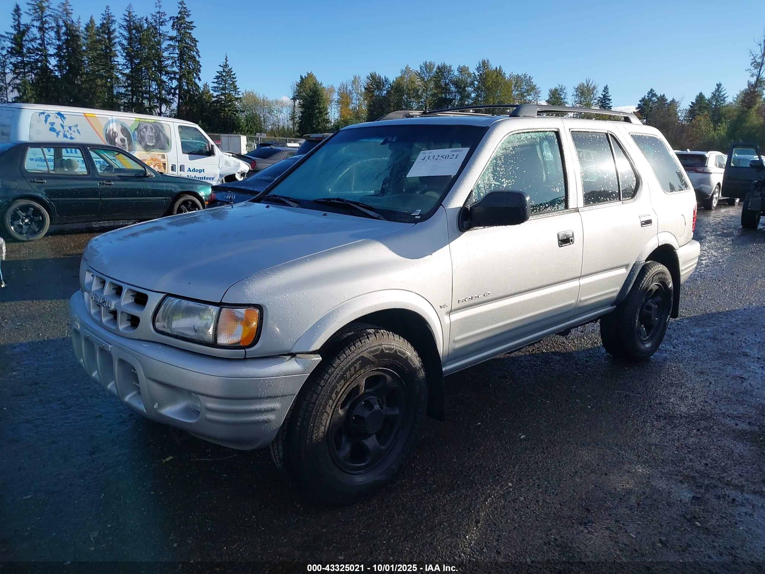 2001 Isuzu Rodeo Ls 3.2l/ls 3.2l V6/lse 3.2l V6/s/s 3.2l V6 Silver vin: 4S2DM58W914342847