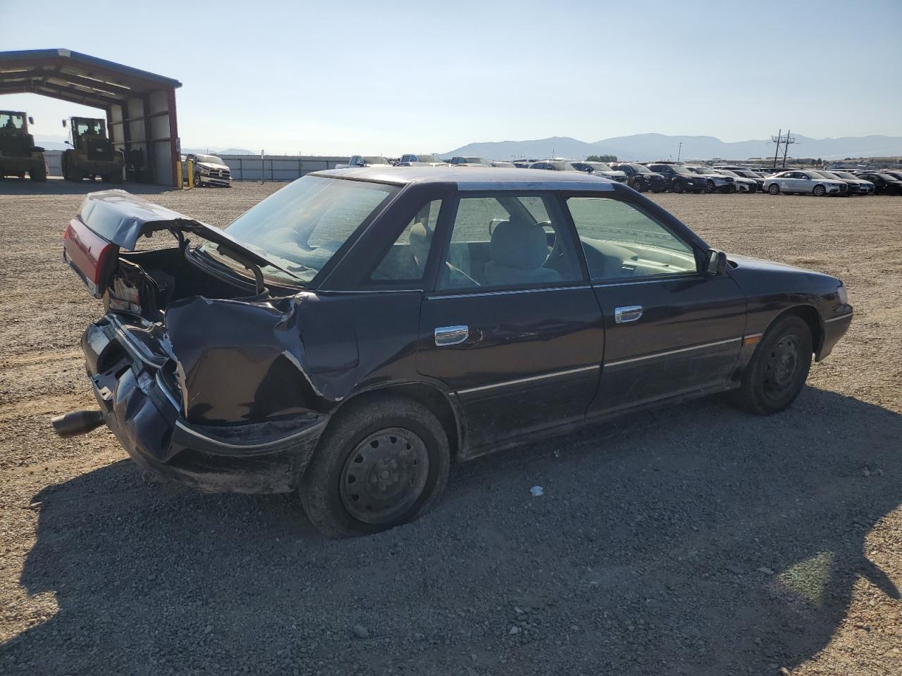 1992 Subaru Legacy L Maroon vin: 4S3BC6325N6605264