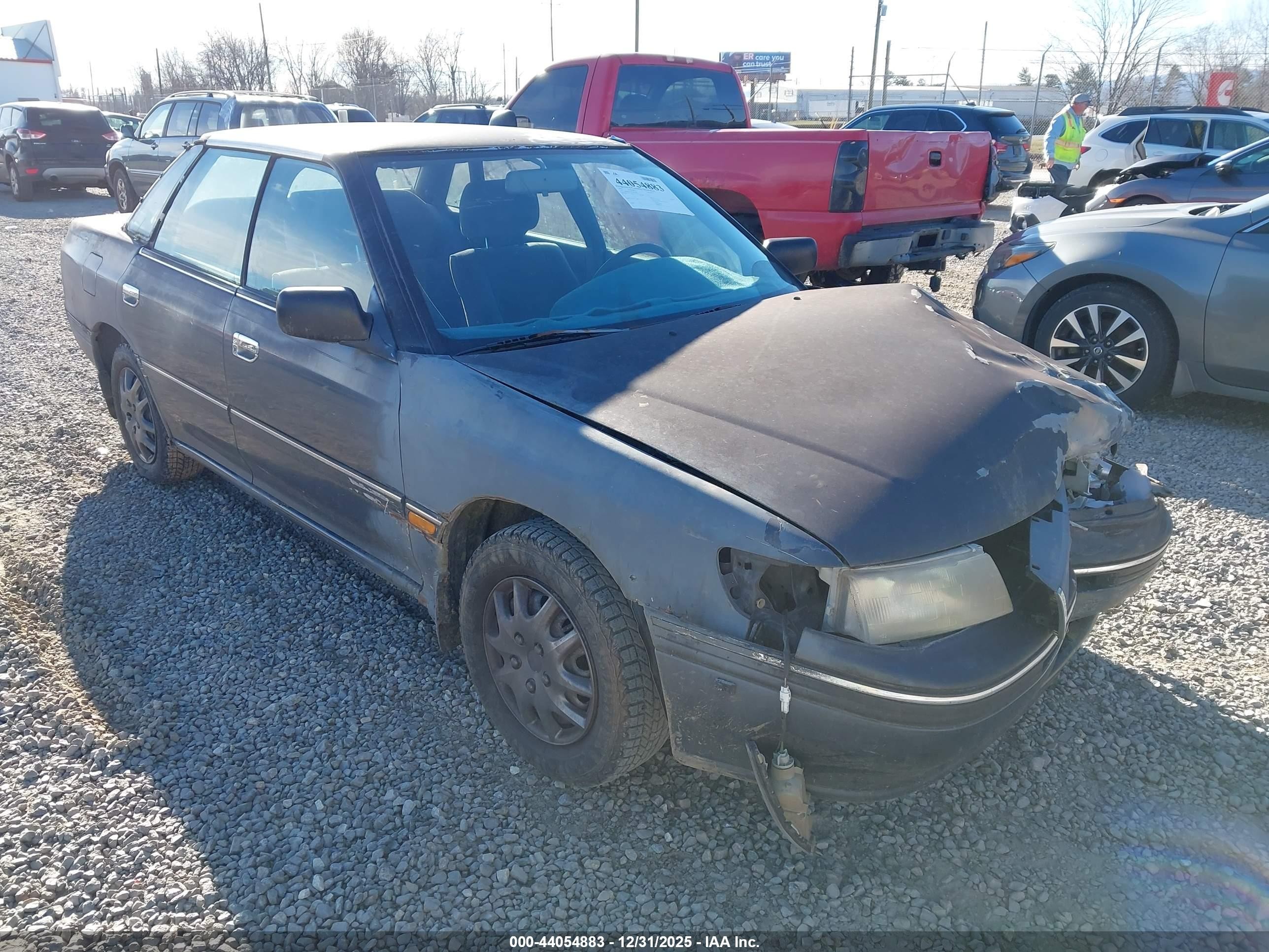 1992 Subaru Legacy L Gray vin: 4S3BC6325N9602248