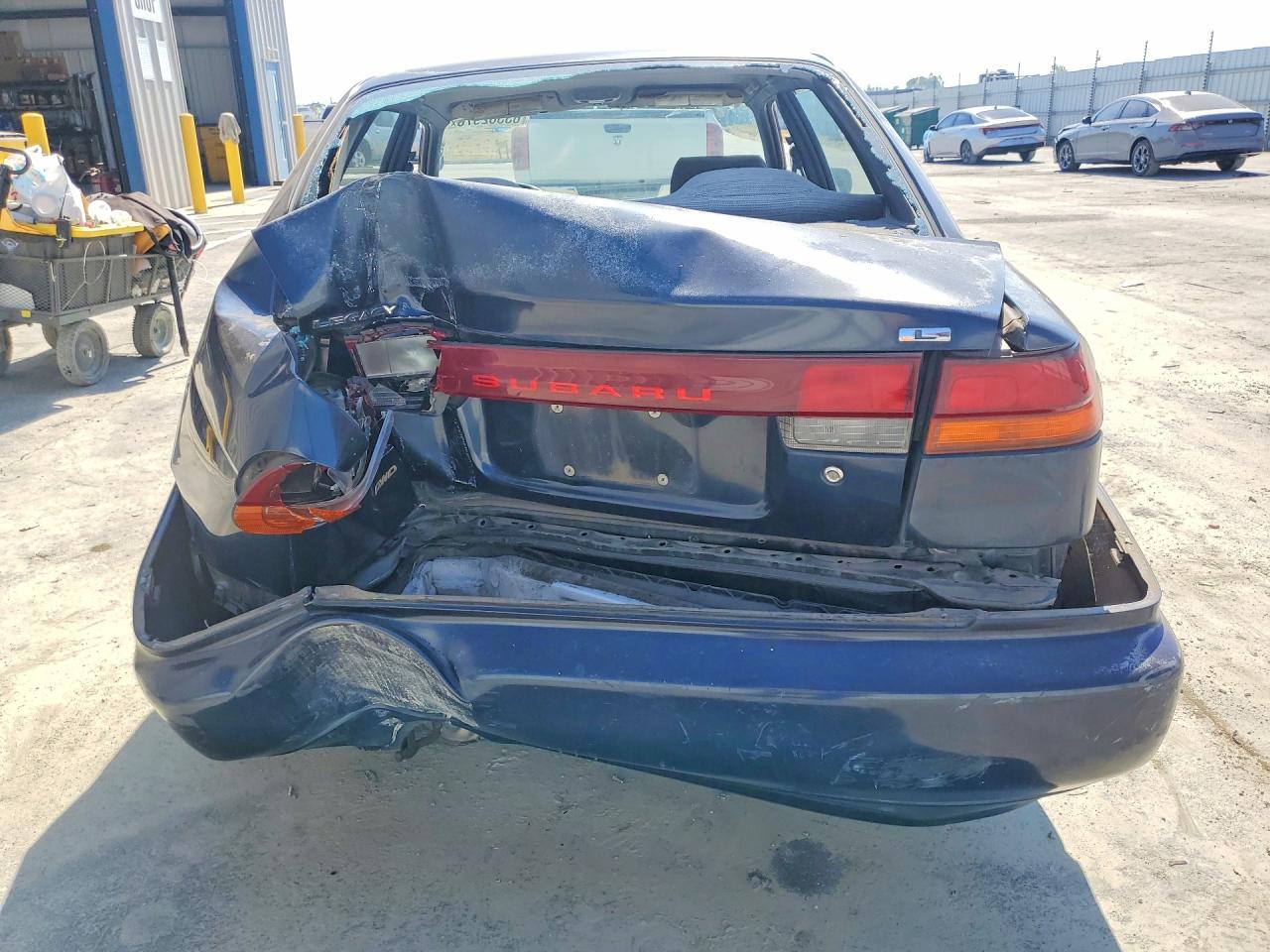 1998 Subaru Legacy L Blue vin: 4S3BD4352W7211549