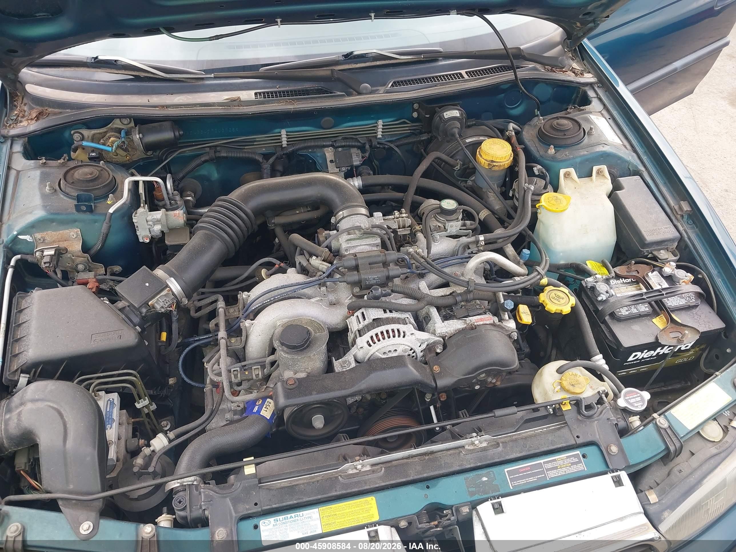 1996 Subaru Legacy L Blue vin: 4S3BD4354T7203738