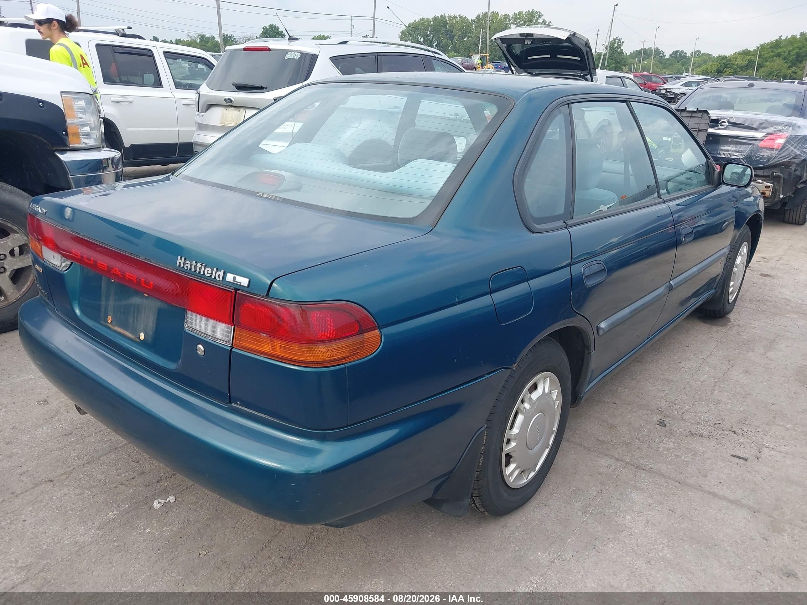 1996 Subaru Legacy L Blue vin: 4S3BD4354T7203738