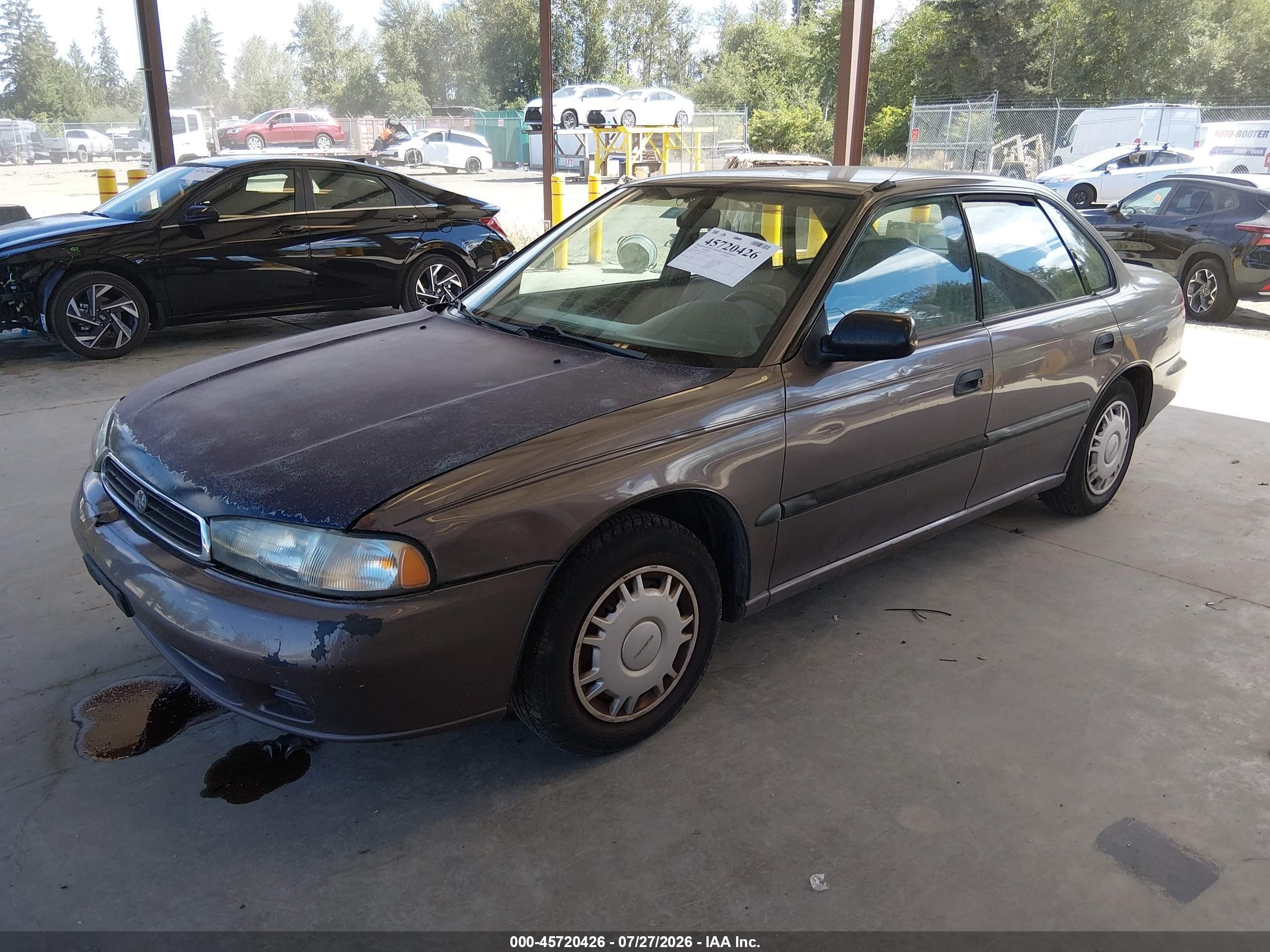 1995 Subaru Legacy L Maroon vin: 4S3BD6352S7221861