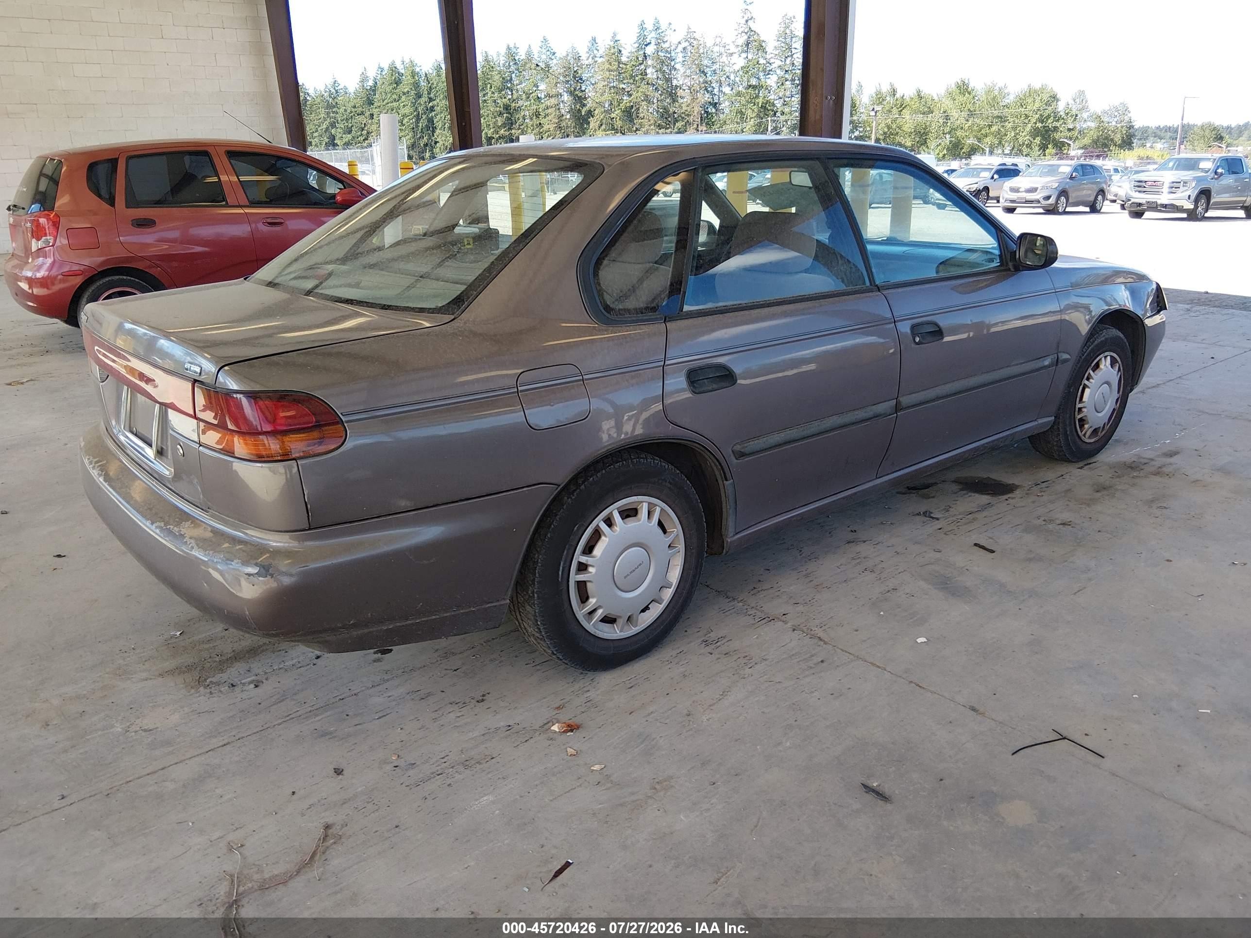 1995 Subaru Legacy L Maroon vin: 4S3BD6352S7221861