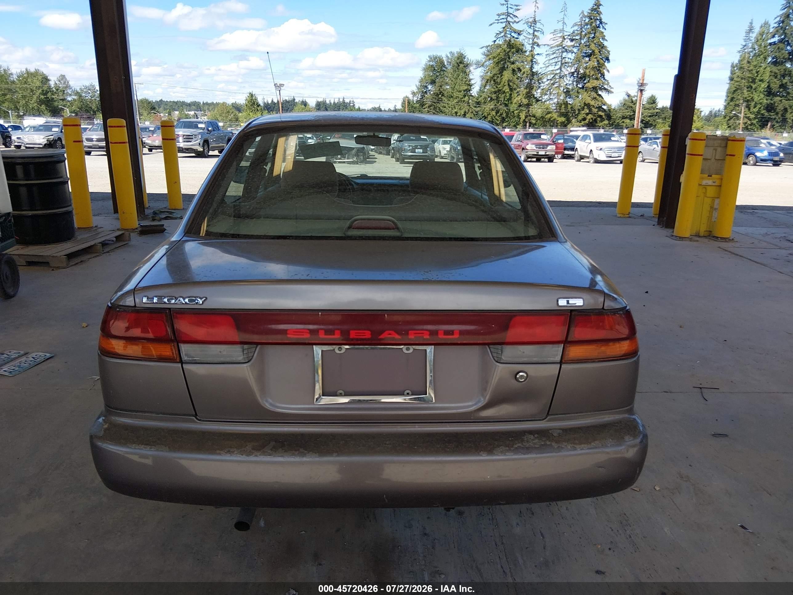 1995 Subaru Legacy L Maroon vin: 4S3BD6352S7221861