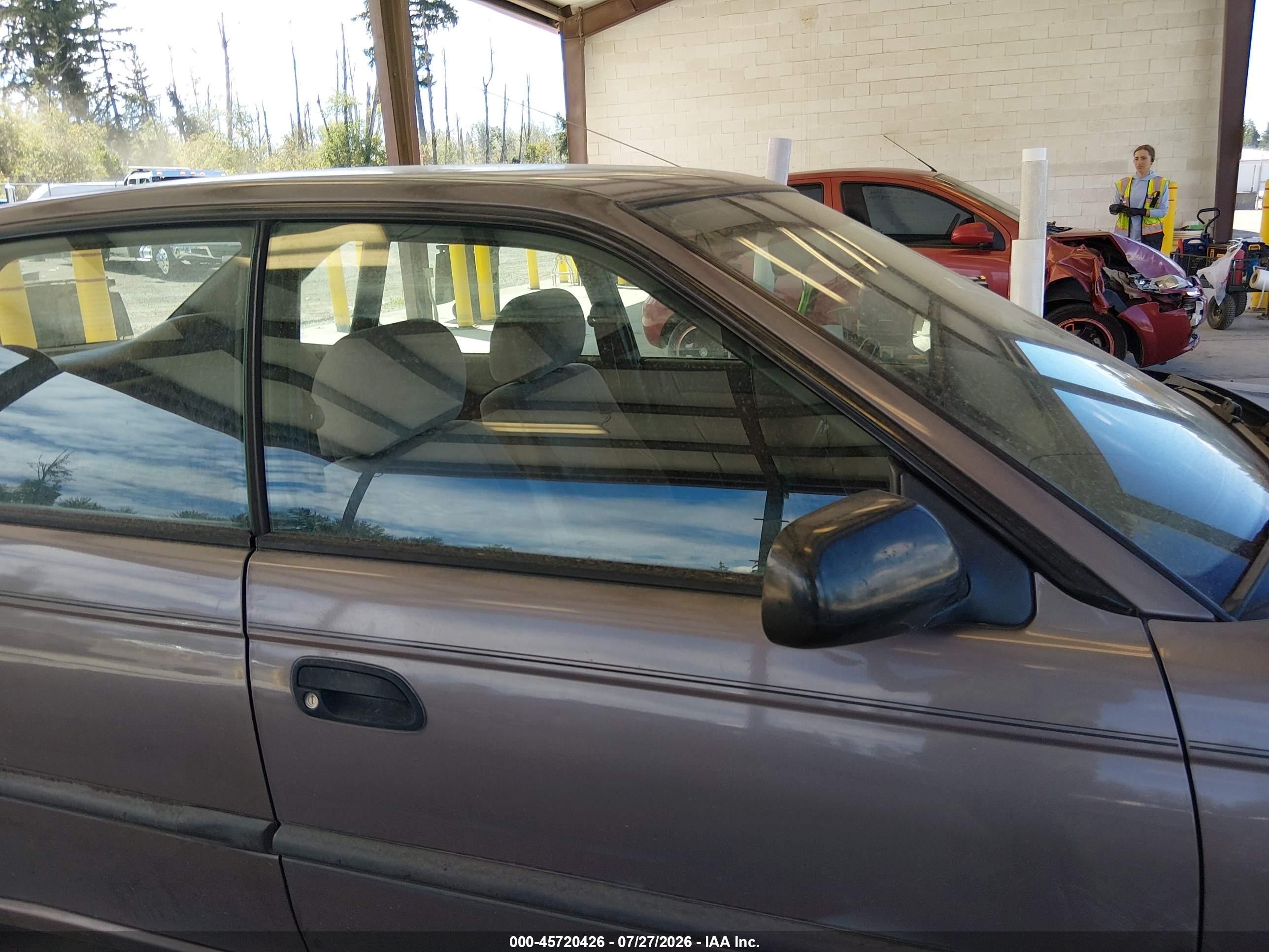 1995 Subaru Legacy L Maroon vin: 4S3BD6352S7221861