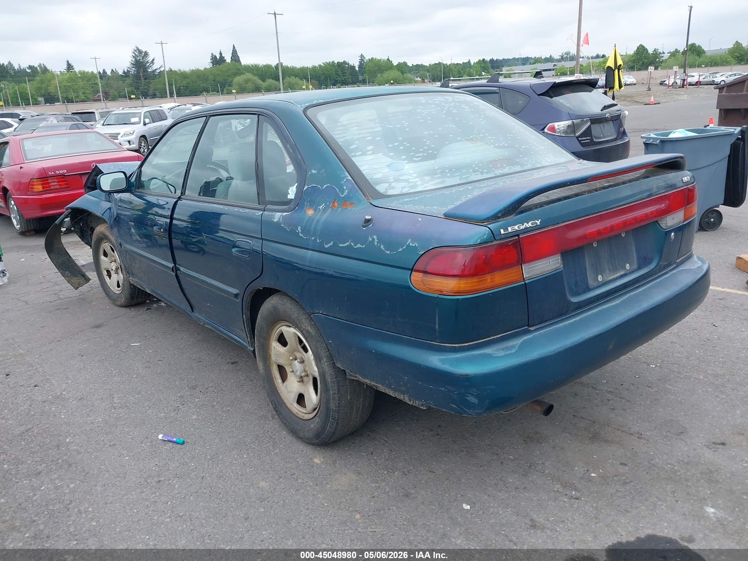 1995 Subaru Legacy Ls/lsi Green vin: 4S3BD6555S7212519