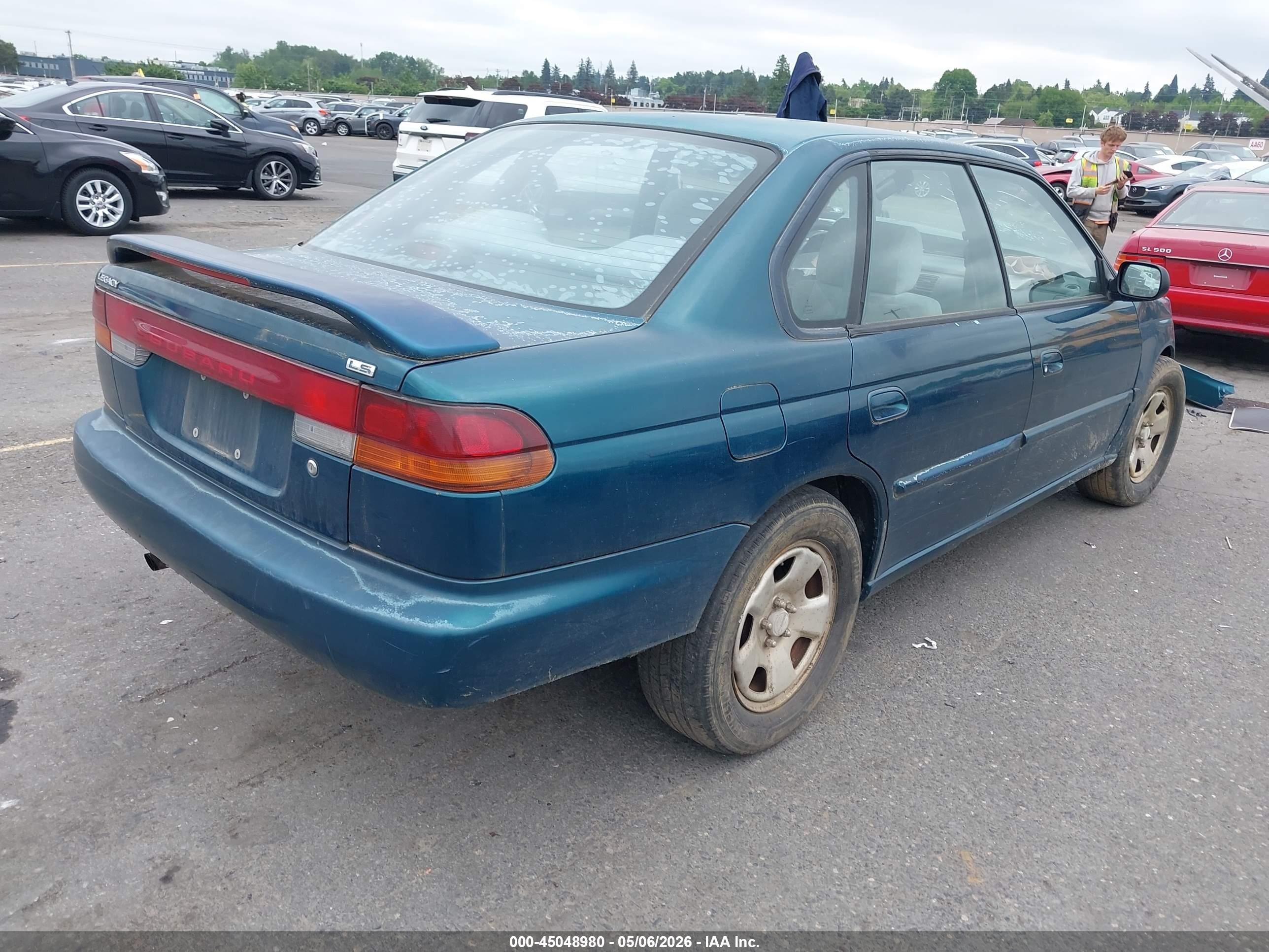 1995 Subaru Legacy Ls/lsi Green vin: 4S3BD6555S7212519