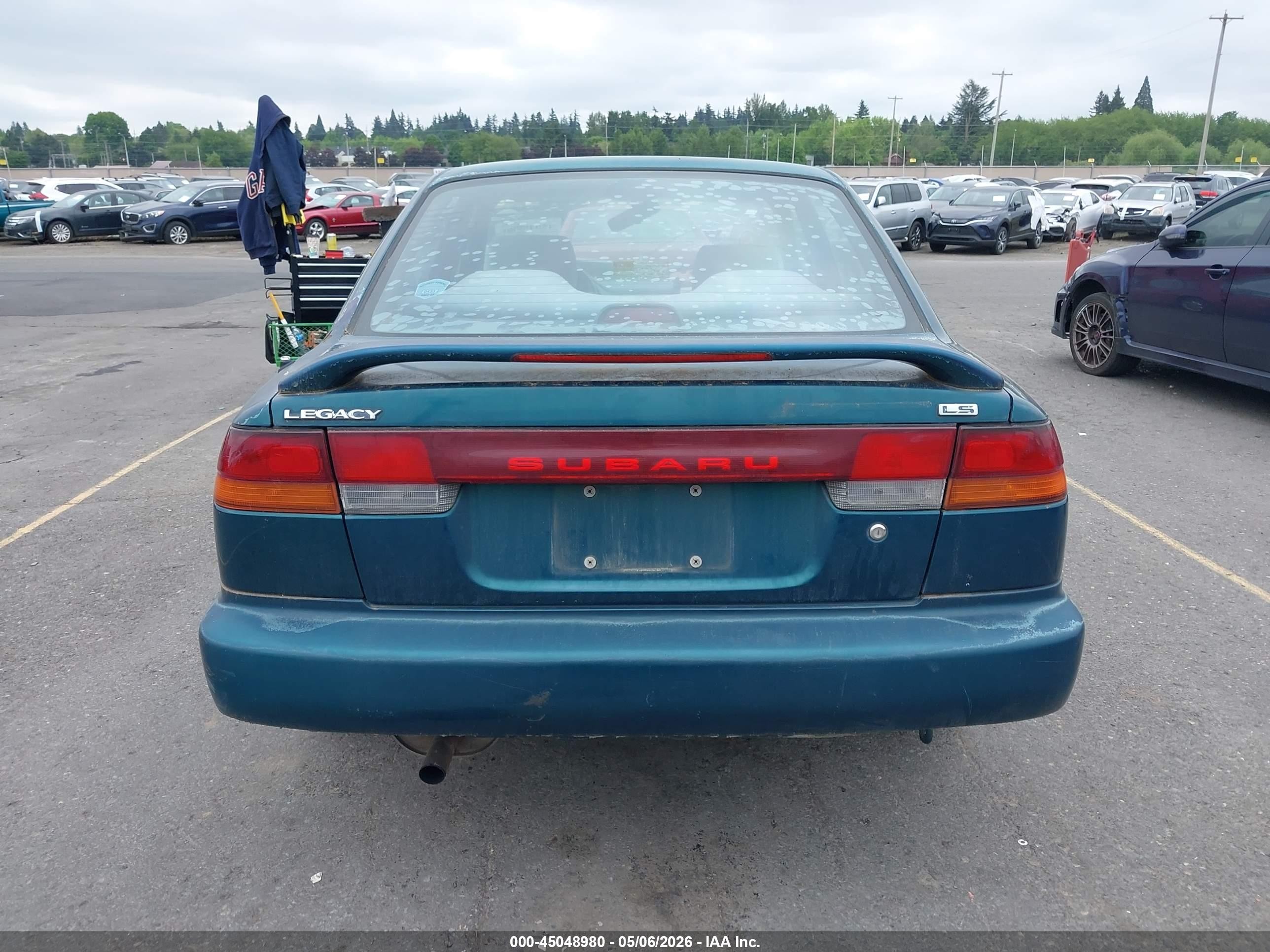 1995 Subaru Legacy Ls/lsi Green vin: 4S3BD6555S7212519