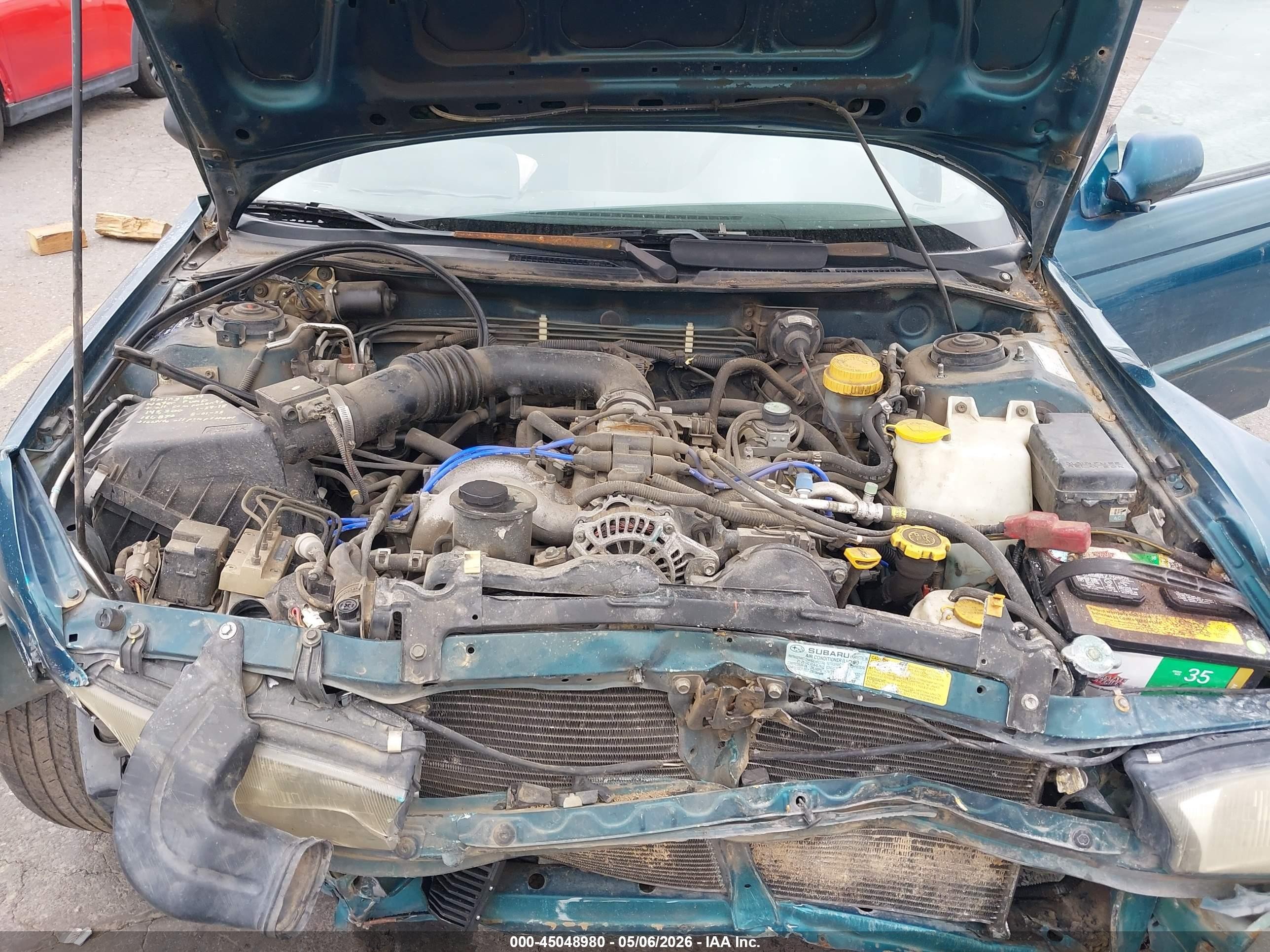 1995 Subaru Legacy Ls/lsi Green vin: 4S3BD6555S7212519