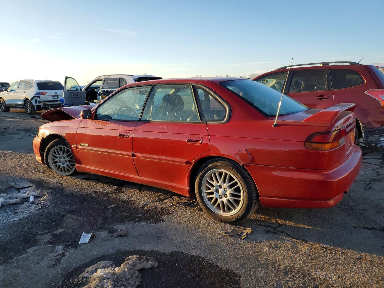 1998 Subaru Legacy Gt Red vin: 4S3BD6756W7210183