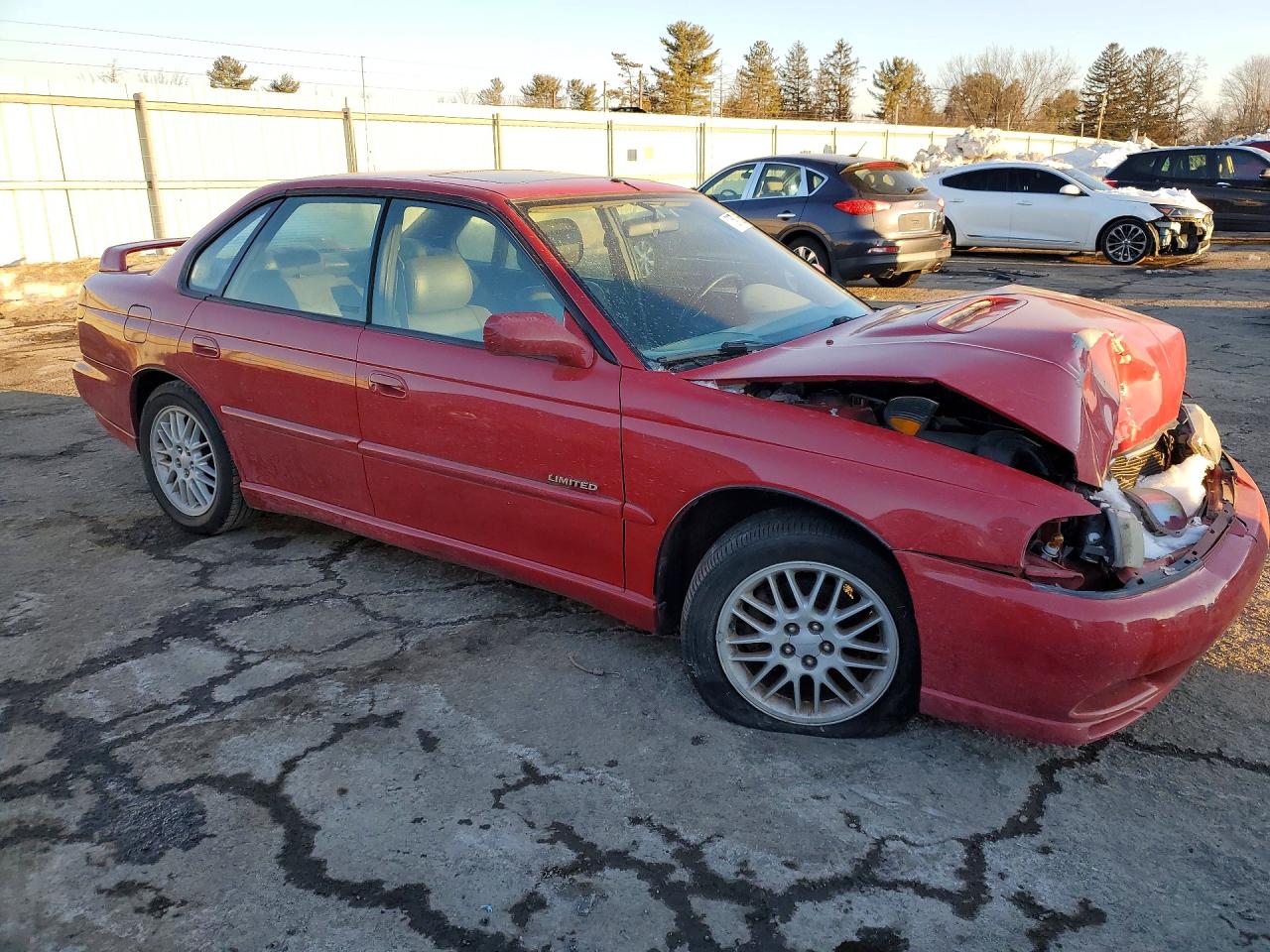1998 Subaru Legacy Gt Red vin: 4S3BD6756W7210183