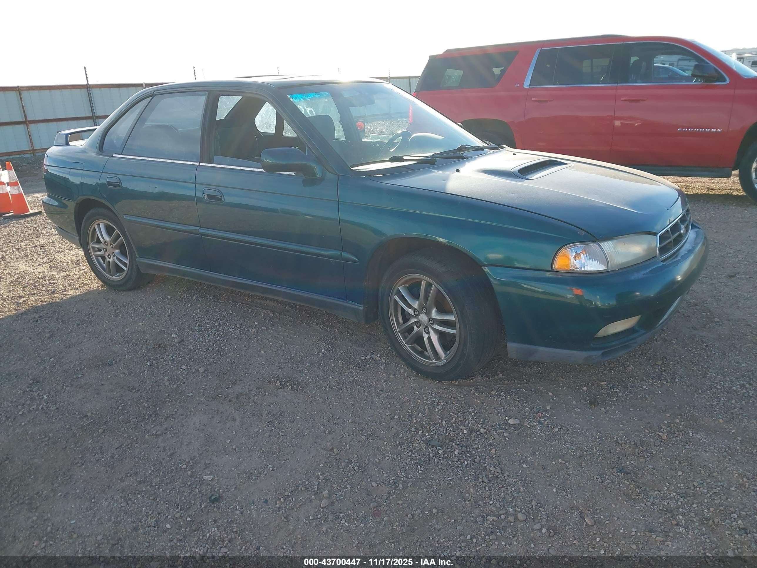 1998 Subaru Legacy Gt/gt Limited Green vin: 4S3BD6757W6213602