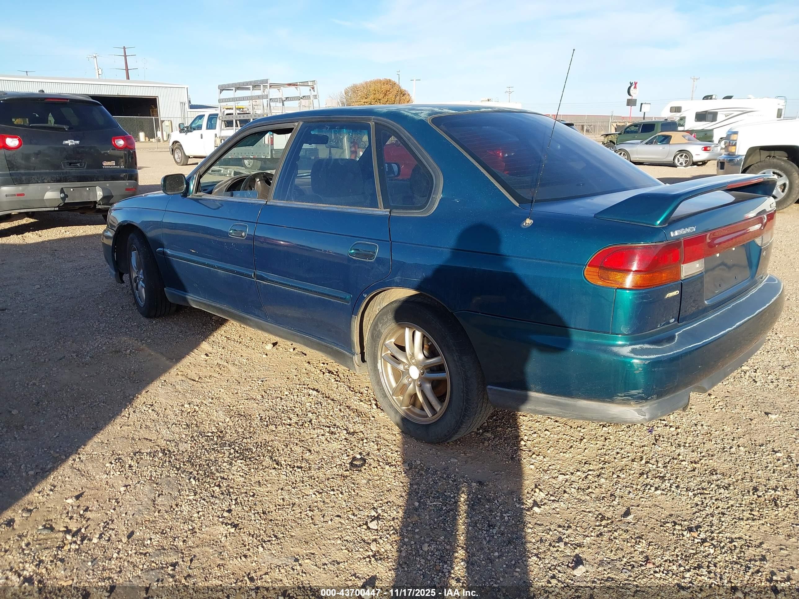 1998 Subaru Legacy Gt/gt Limited Green vin: 4S3BD6757W6213602