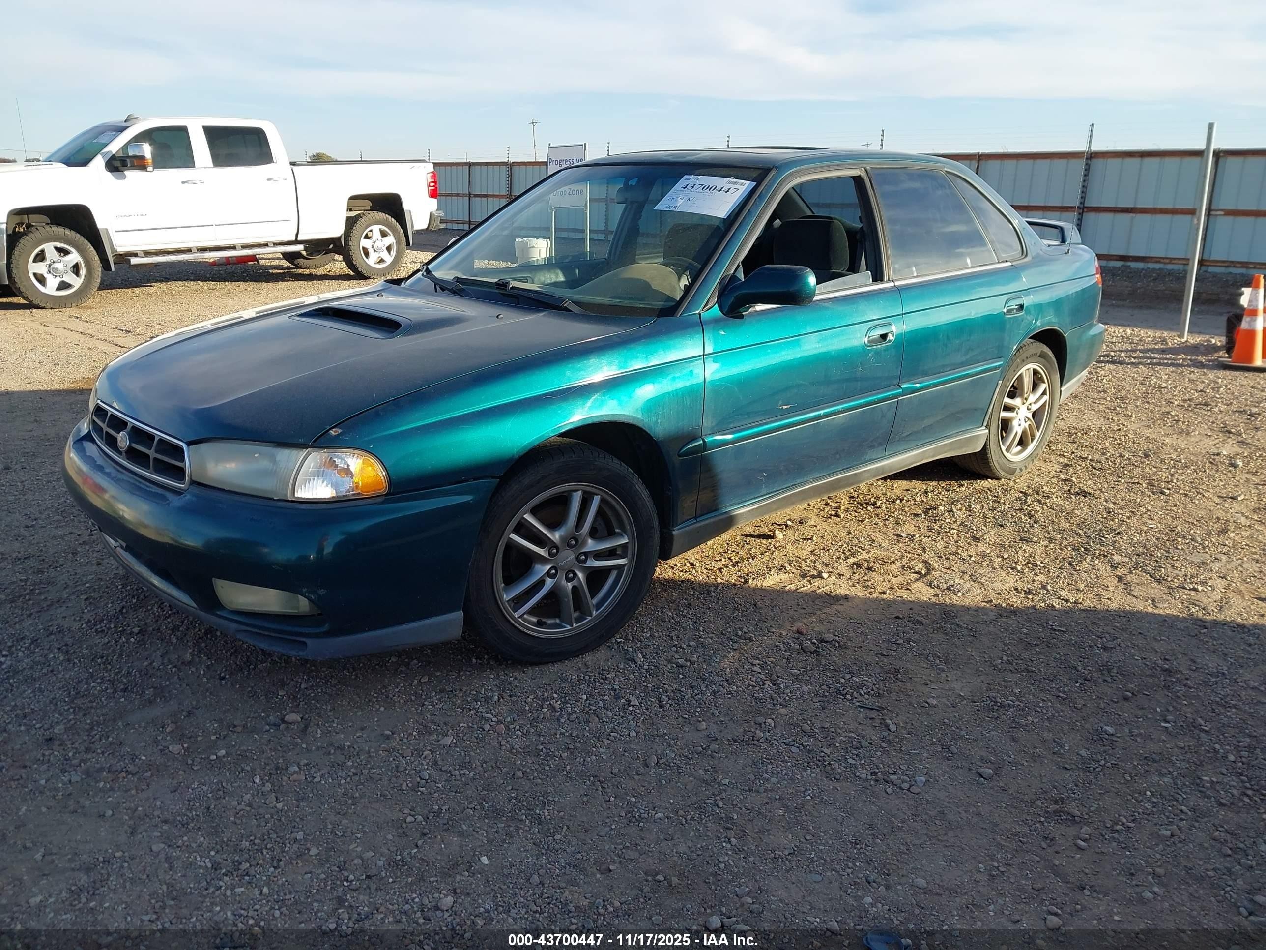 1998 Subaru Legacy Gt/gt Limited Green vin: 4S3BD6757W6213602