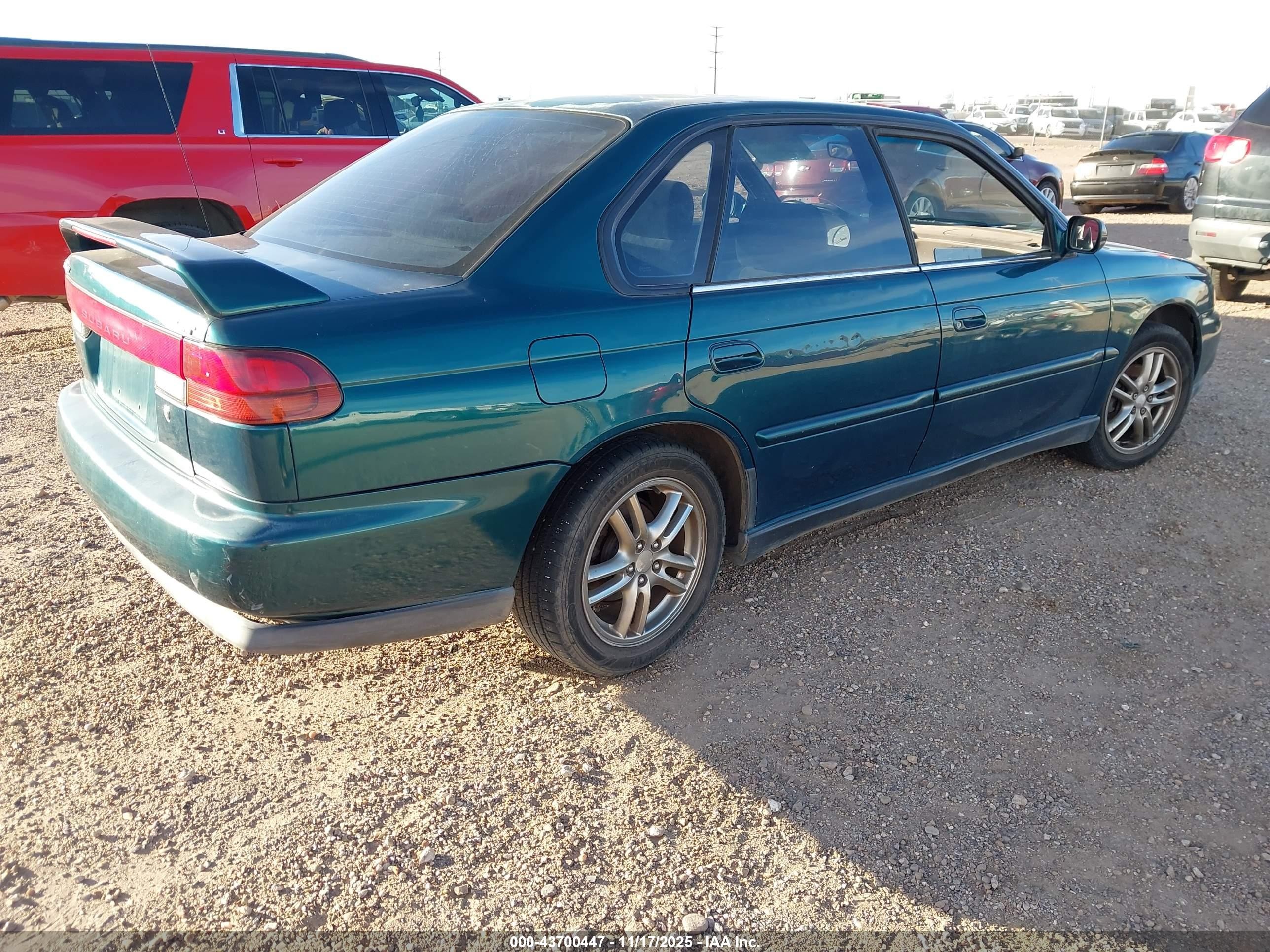 1998 Subaru Legacy Gt/gt Limited Green vin: 4S3BD6757W6213602