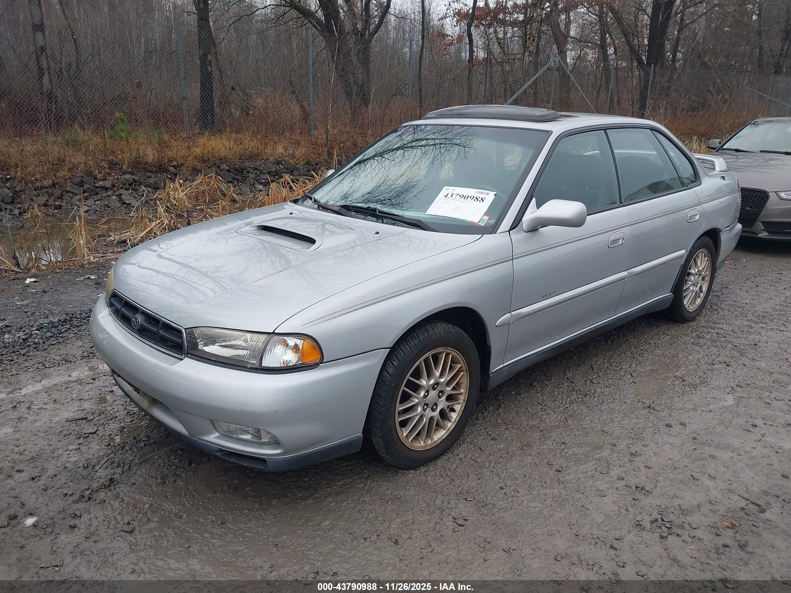 1998 Subaru Legacy Gt/gt Limited Silver vin: 4S3BD6758W7203333