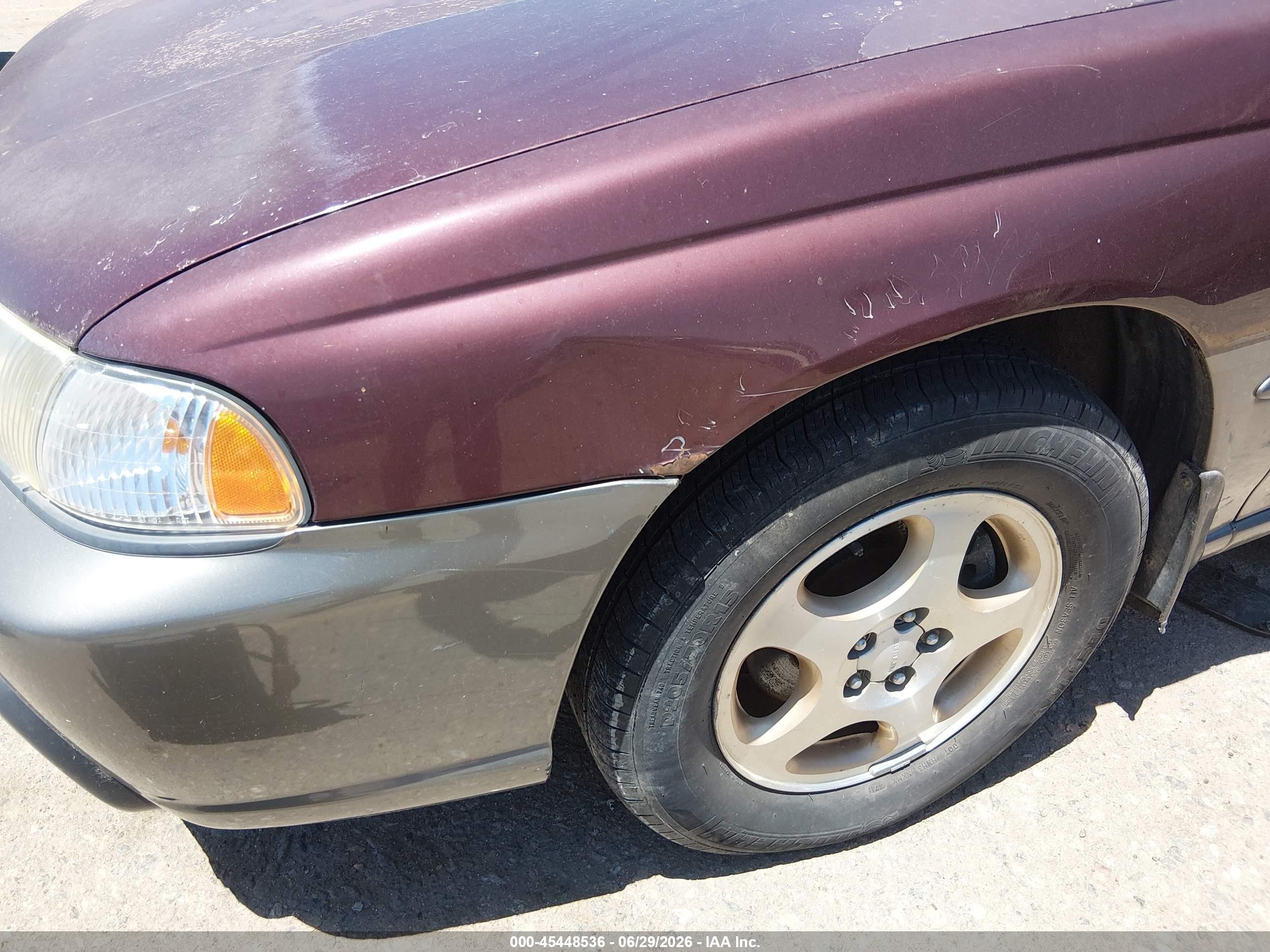 1999 Subaru Legacy 30th Ann. Sus/30th Ann. Sus Ltd. Burgundy vin: 4S3BD6858X7260664
