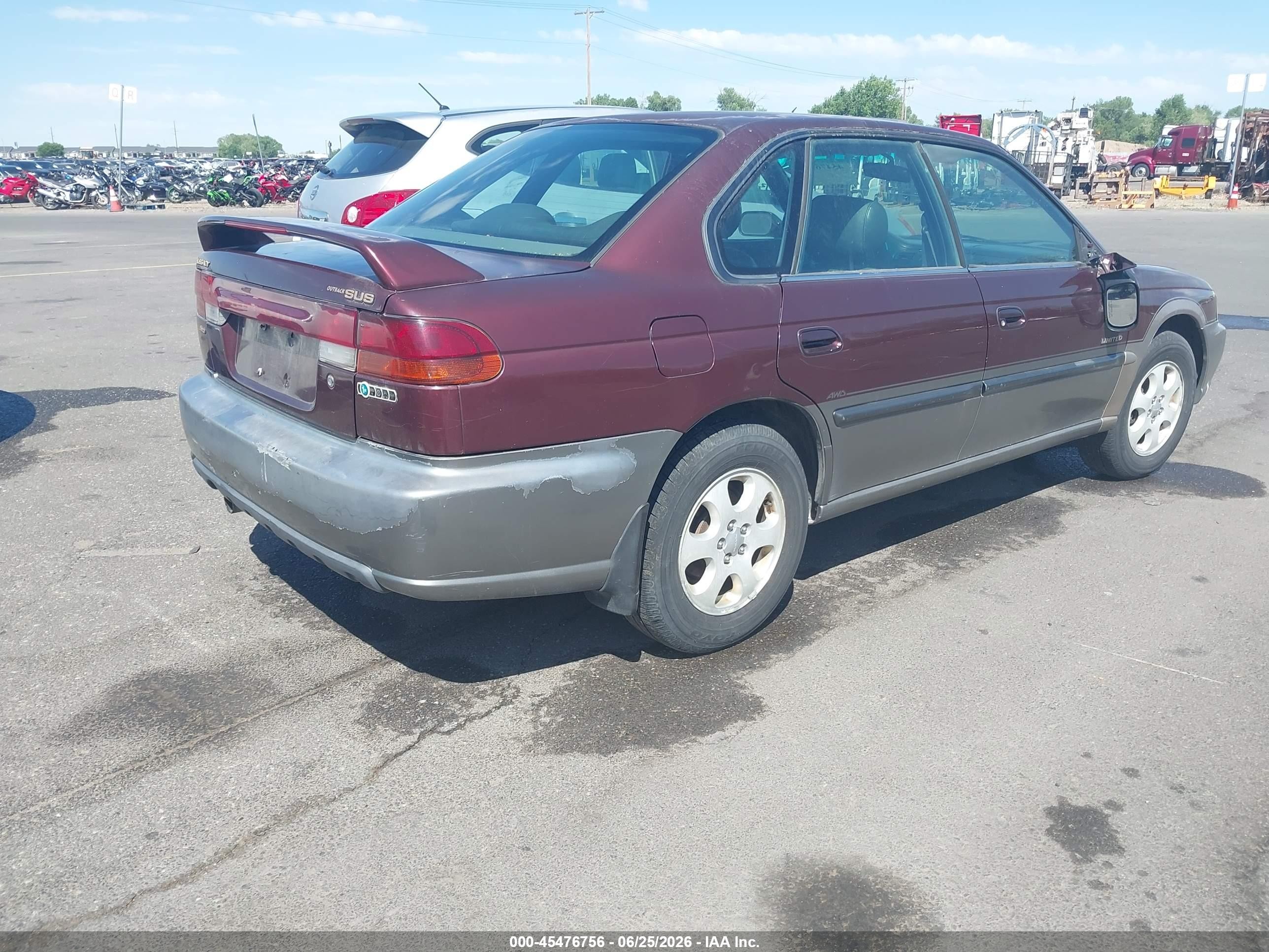 1999 Subaru Legacy 30th Ann. Sus/30th Ann. Sus Ltd. Red vin: 4S3BD685XX7255692