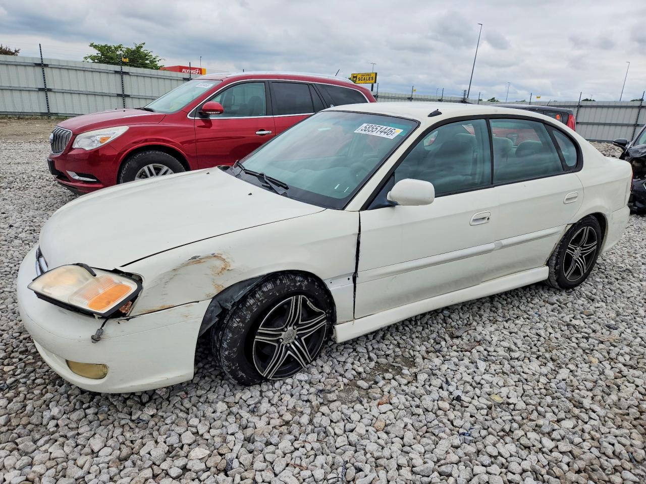 2000 Subaru Legacy L White vin: 4S3BE6352Y7203558