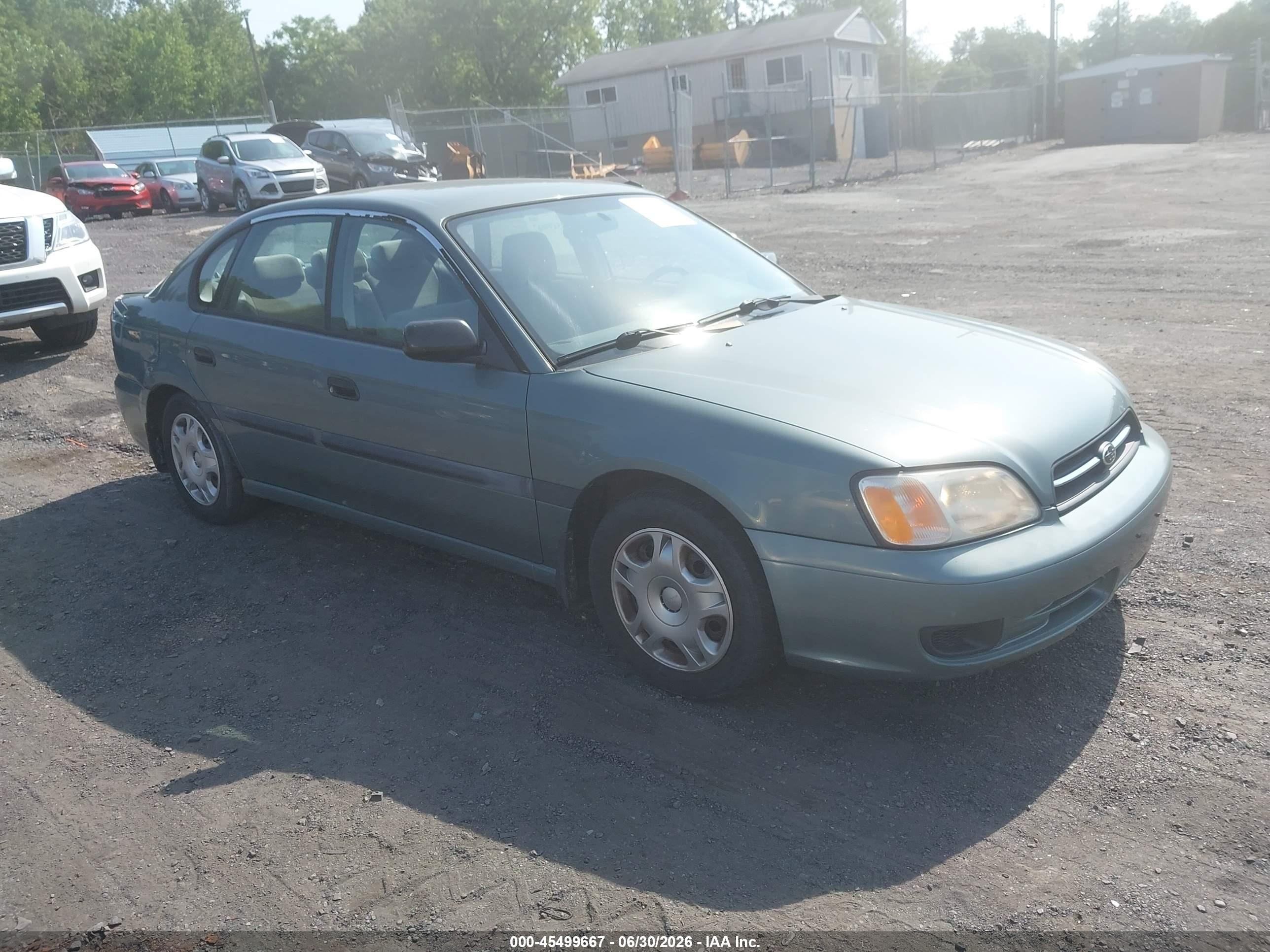 2000 Subaru Legacy L Green vin: 4S3BE6355Y7218233