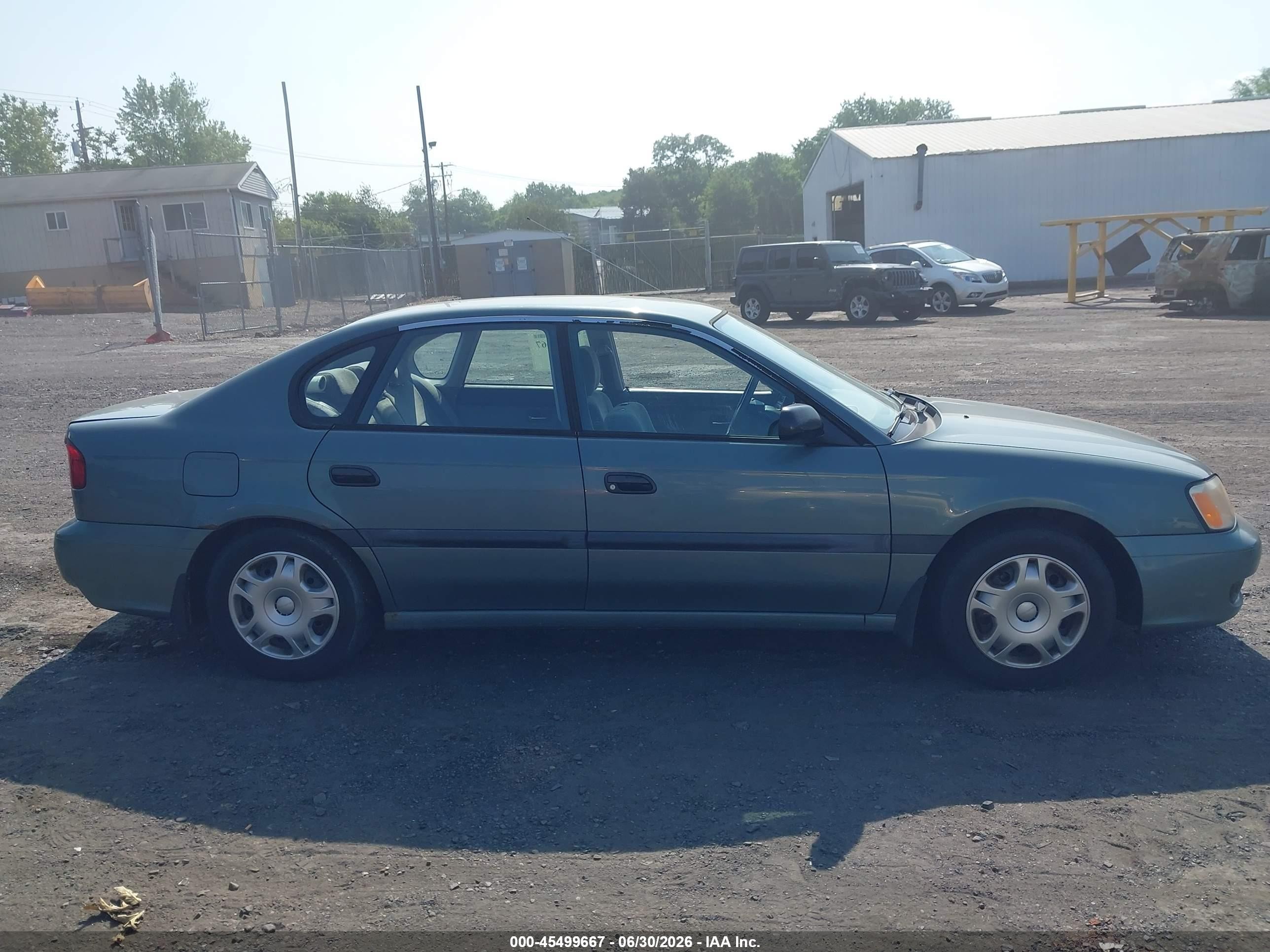 2000 Subaru Legacy L Green vin: 4S3BE6355Y7218233