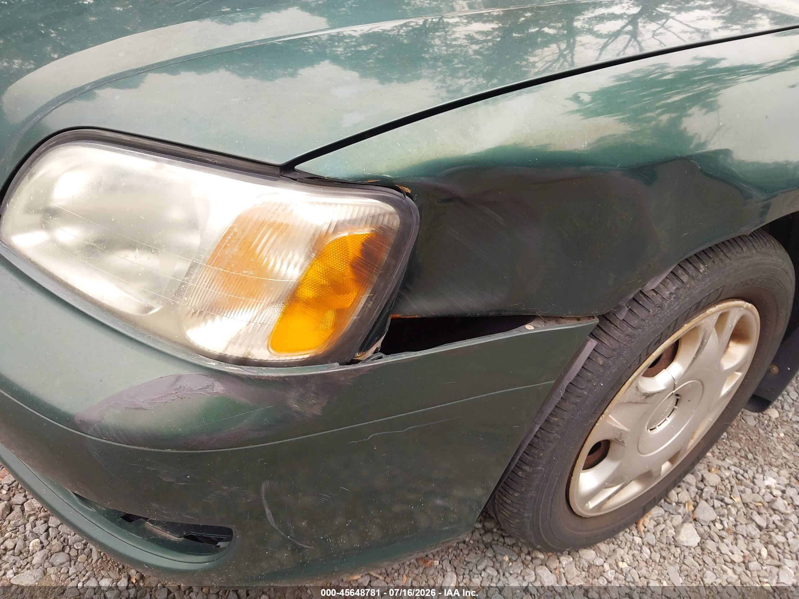 2002 Subaru Legacy L Green vin: 4S3BE635927204407