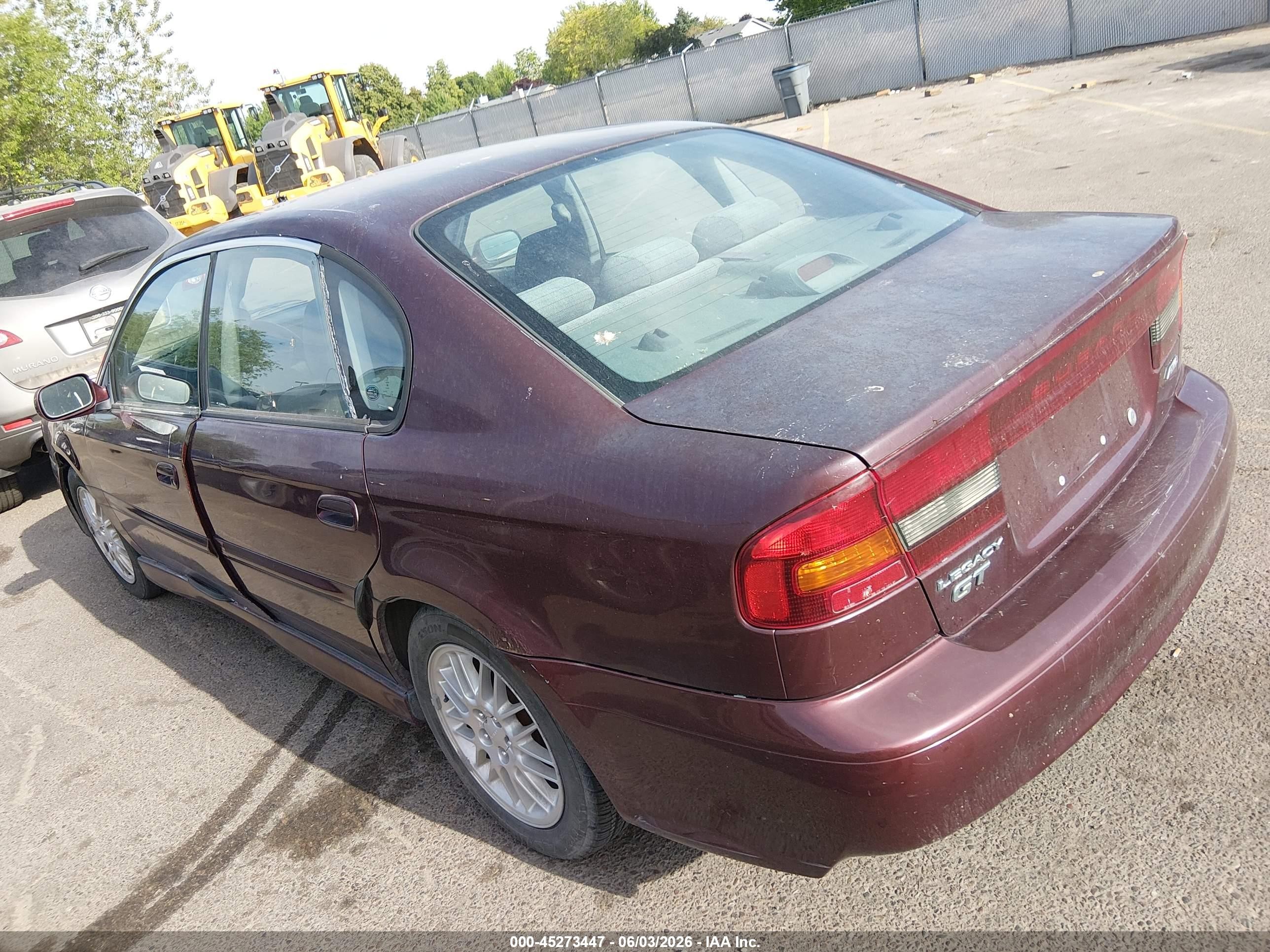2001 Subaru Legacy Gt Maroon vin: 4S3BE645617203132