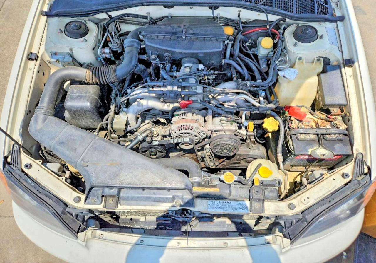 2000 Subaru Legacy Gt White vin: 4S3BE645XY6210195