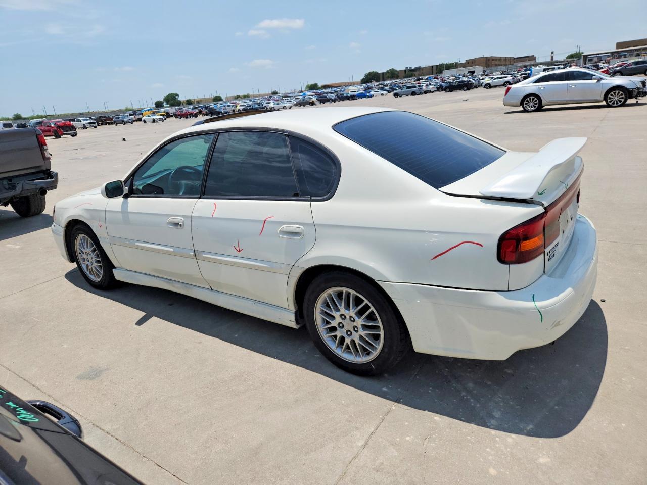 2000 Subaru Legacy Gt White vin: 4S3BE645XY6210195