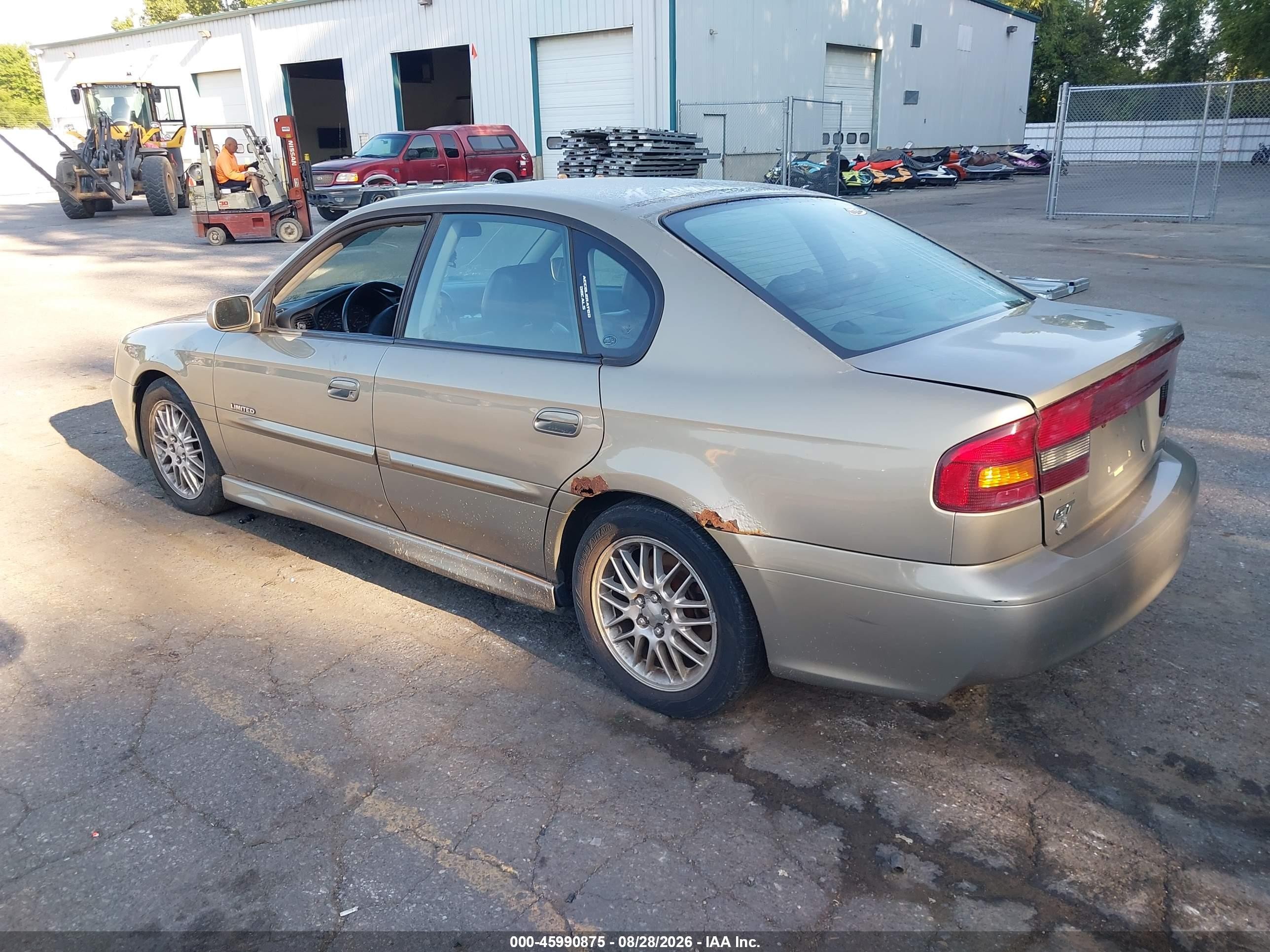 2002 Subaru Legacy Gt Limited Beige vin: 4S3BE656527206306