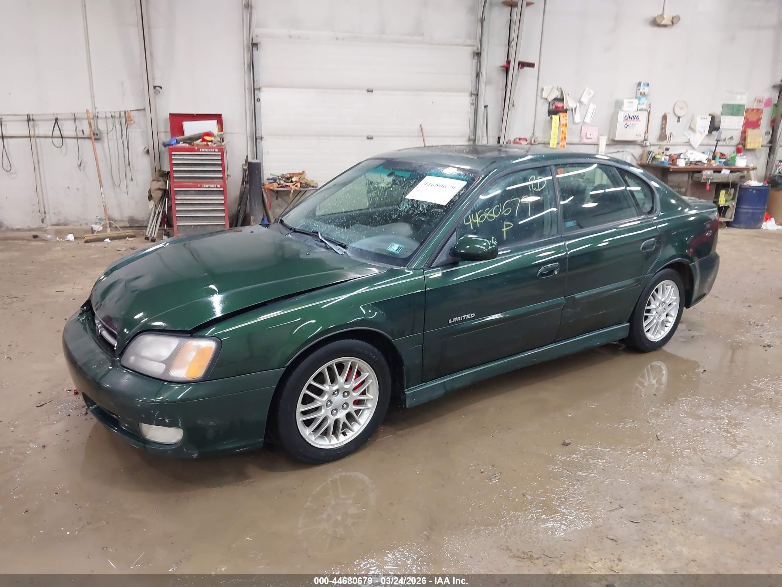 2000 Subaru Legacy Gt Limited Green vin: 4S3BE6569Y7202767