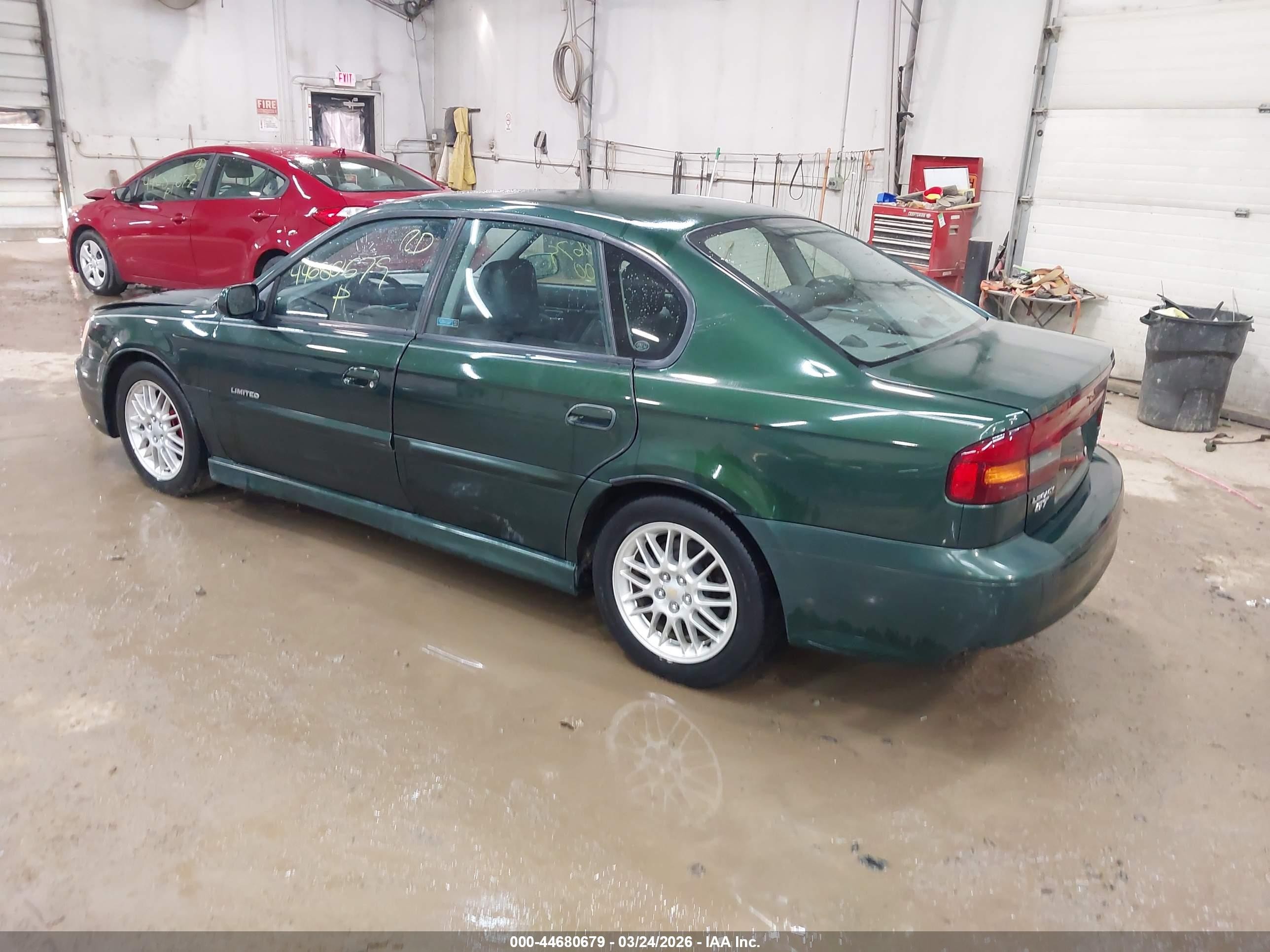 2000 Subaru Legacy Gt Limited Green vin: 4S3BE6569Y7202767