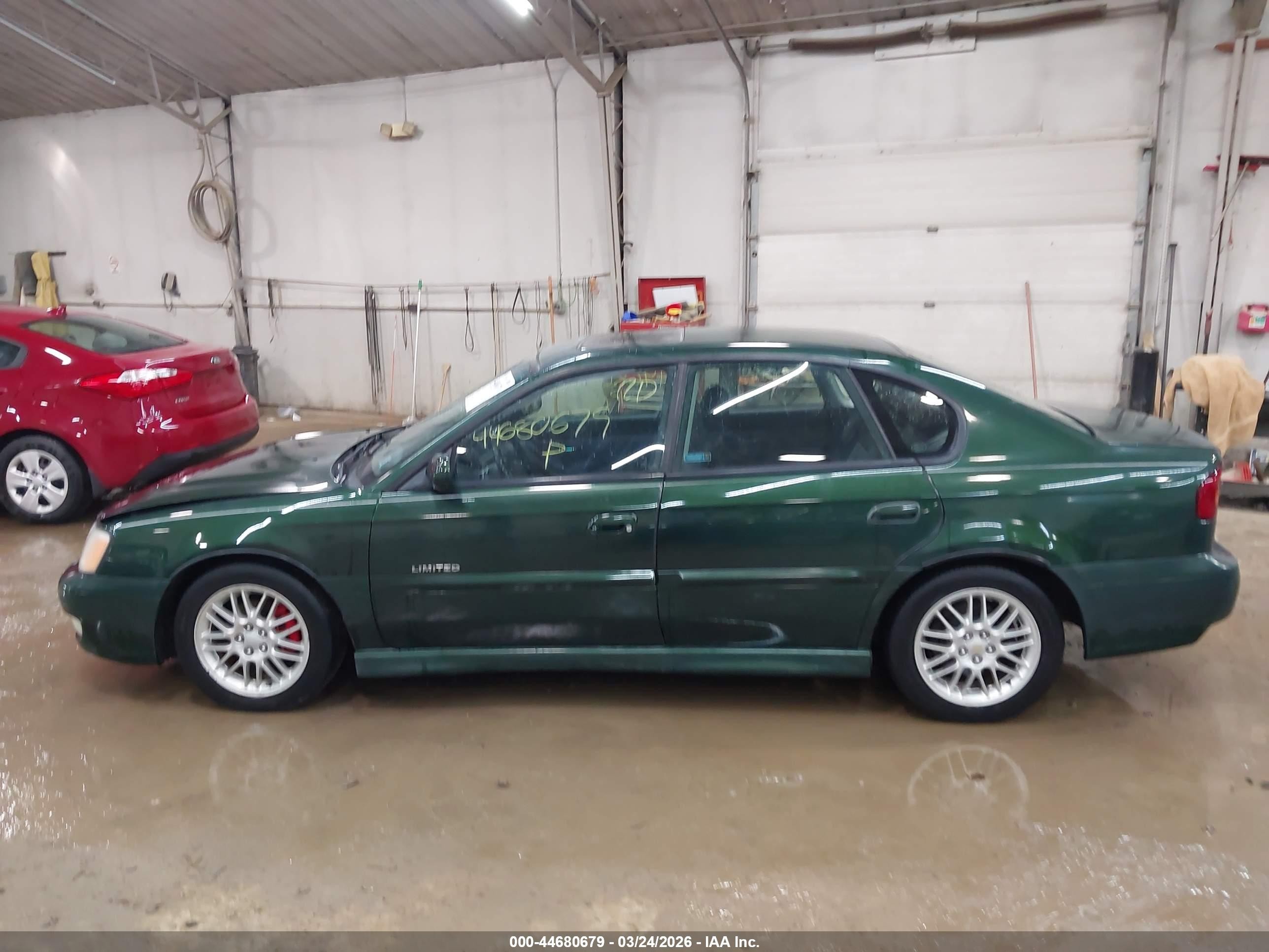 2000 Subaru Legacy Gt Limited Green vin: 4S3BE6569Y7202767