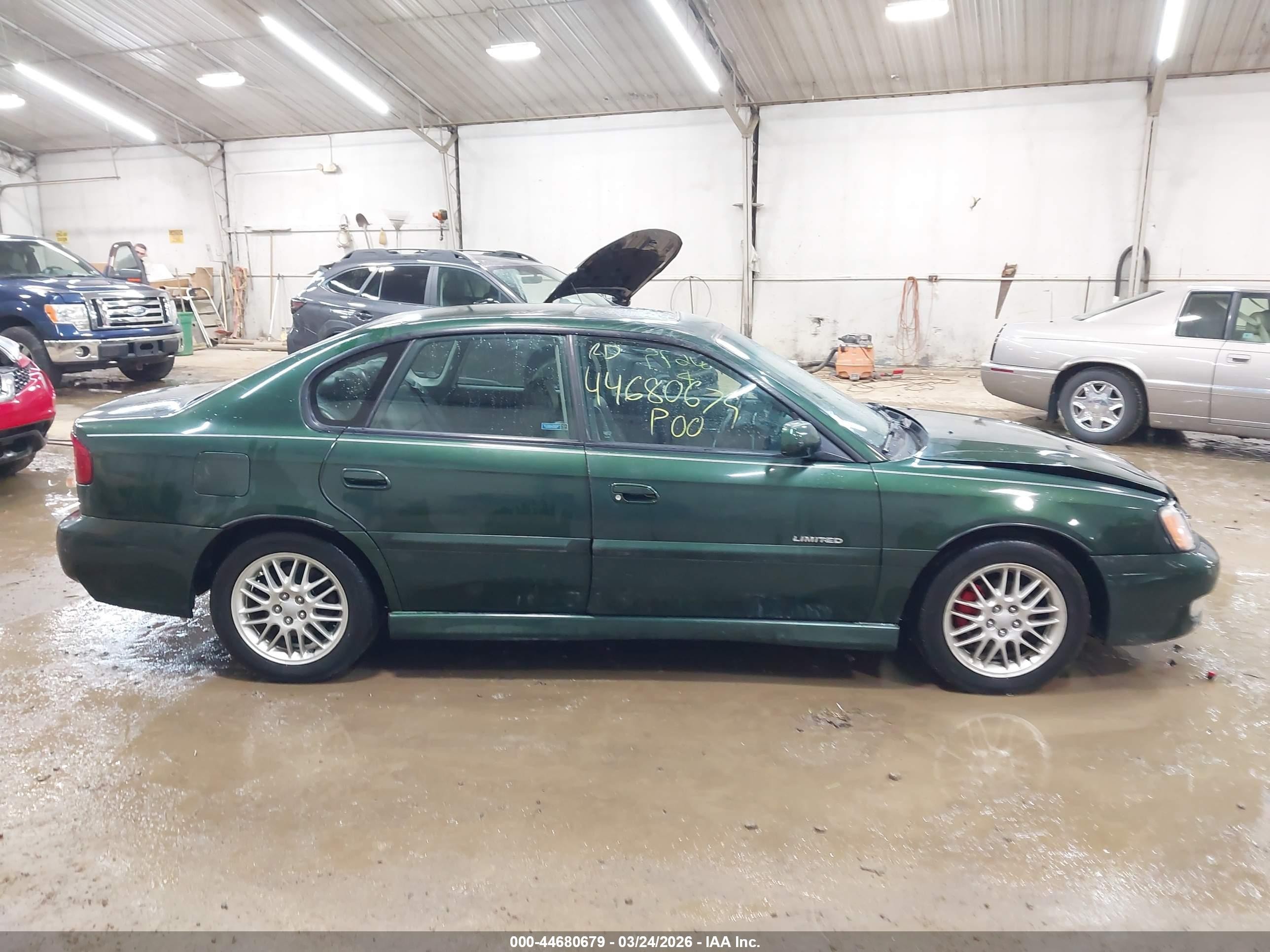 2000 Subaru Legacy Gt Limited Green vin: 4S3BE6569Y7202767