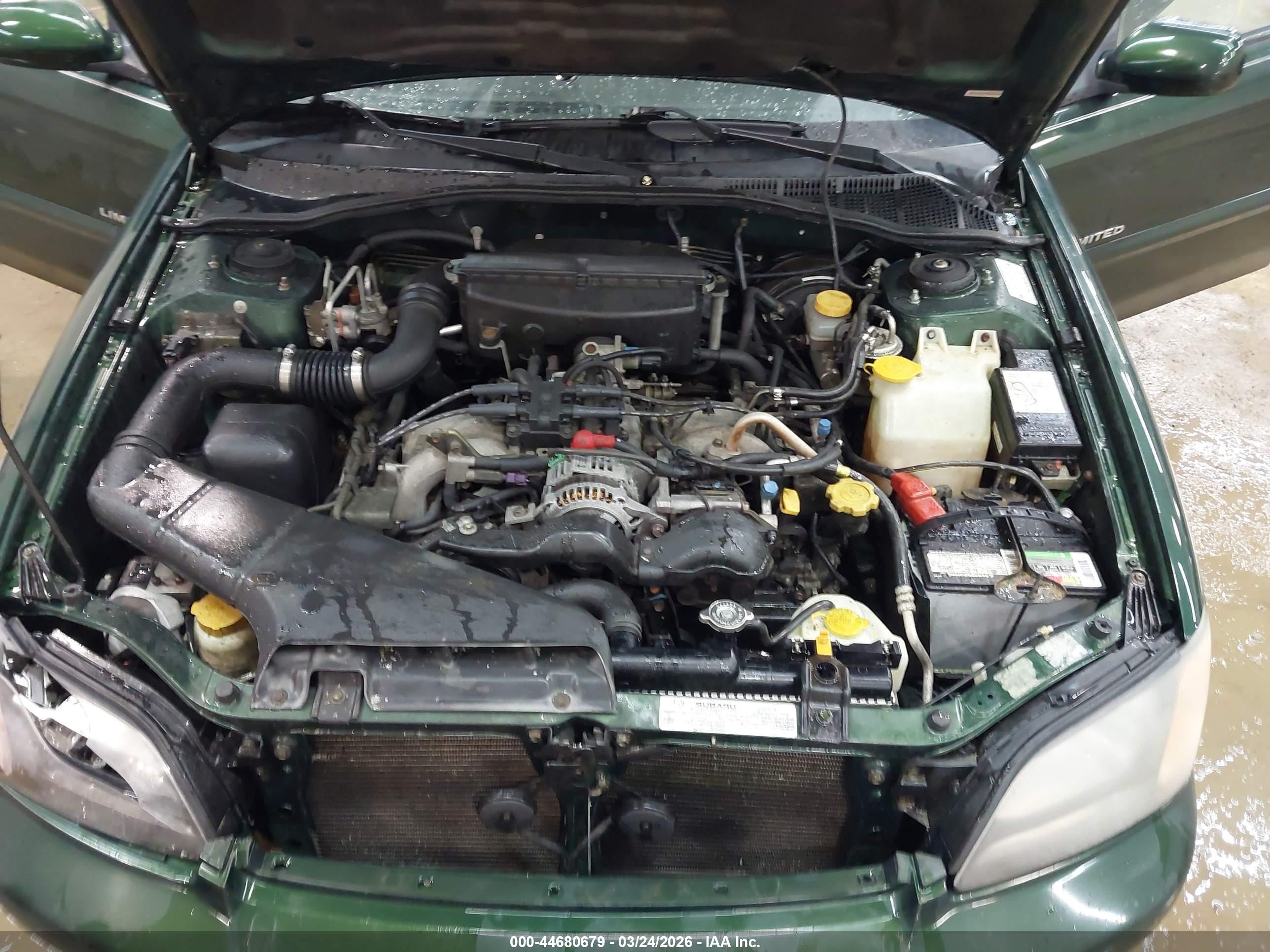2000 Subaru Legacy Gt Limited Green vin: 4S3BE6569Y7202767