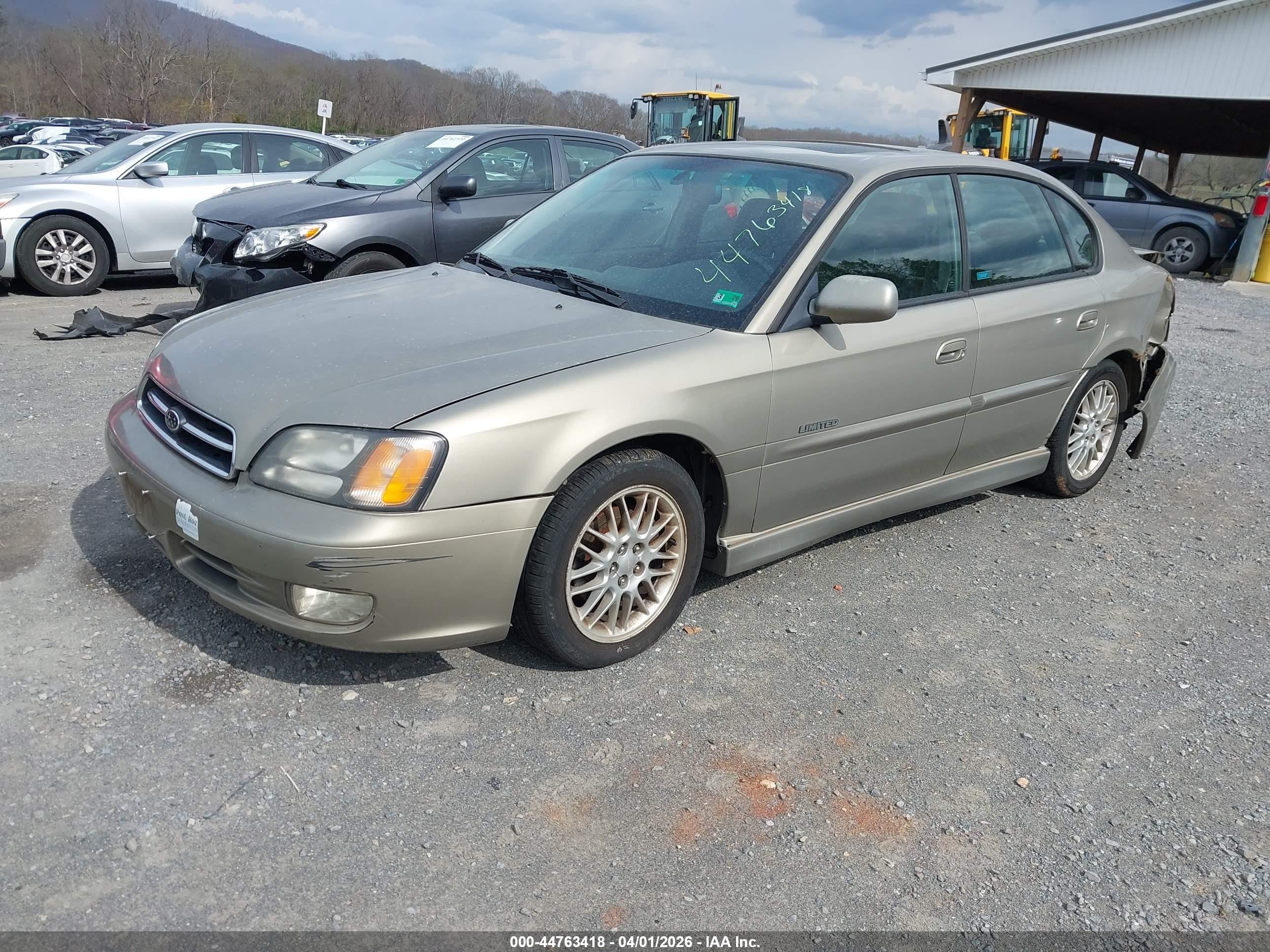 2000 Subaru Legacy Gt Limited Gold vin: 4S3BE656XY7206066