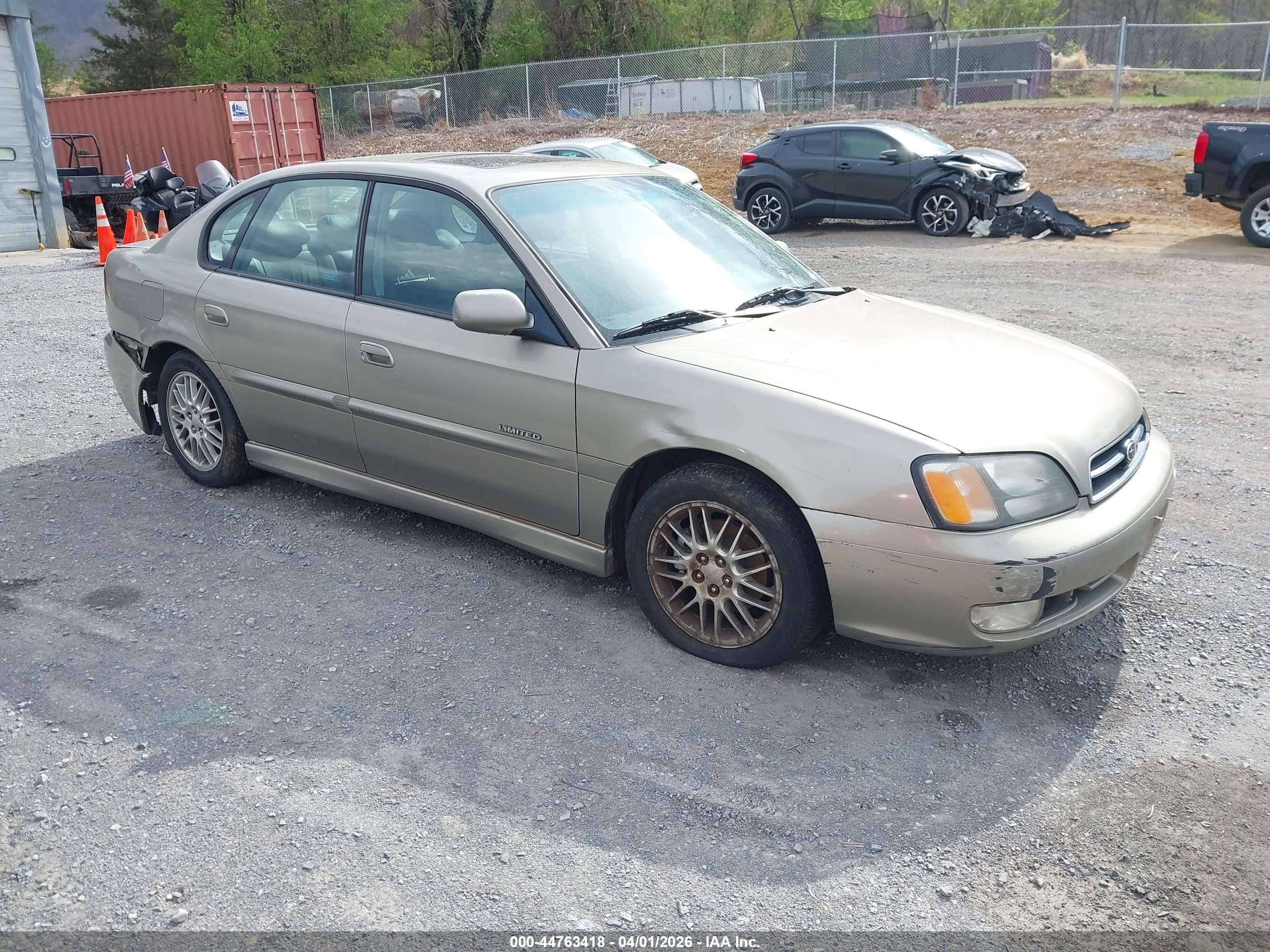 2000 Subaru Legacy Gt Limited Золотой vin: 4S3BE656XY7206066