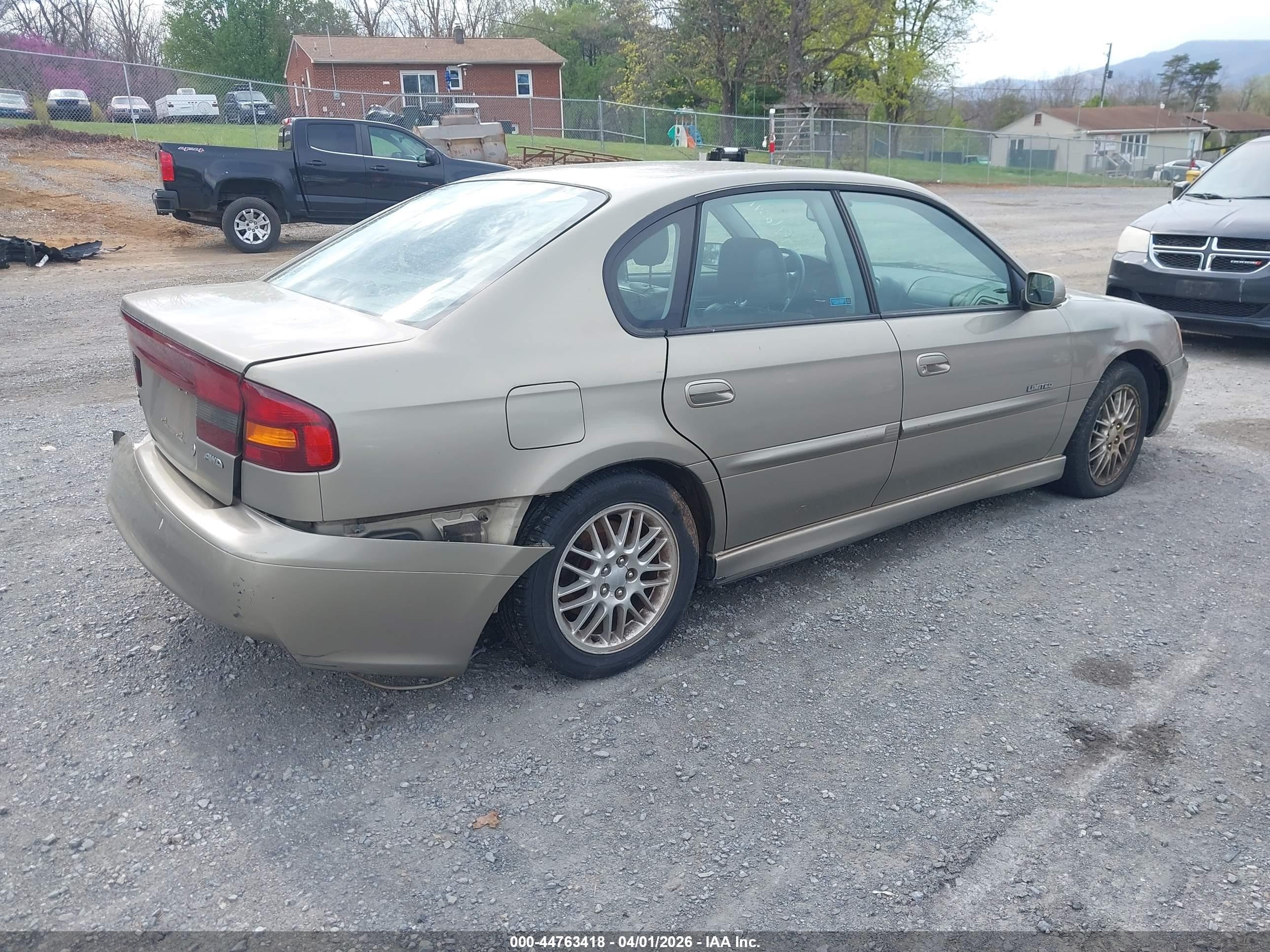 2000 Subaru Legacy Gt Limited Gold vin: 4S3BE656XY7206066