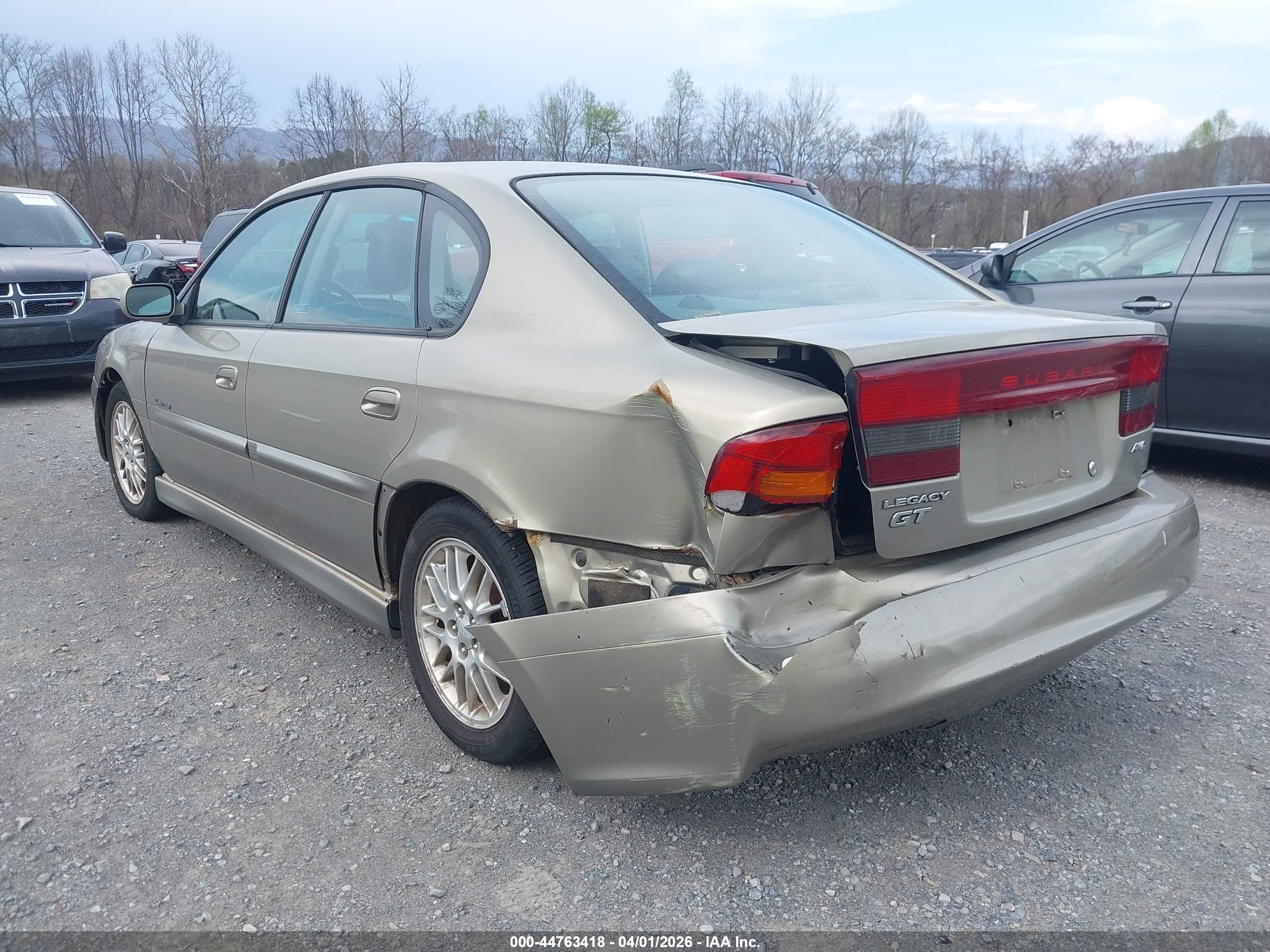 2000 Subaru Legacy Gt Limited Gold vin: 4S3BE656XY7206066