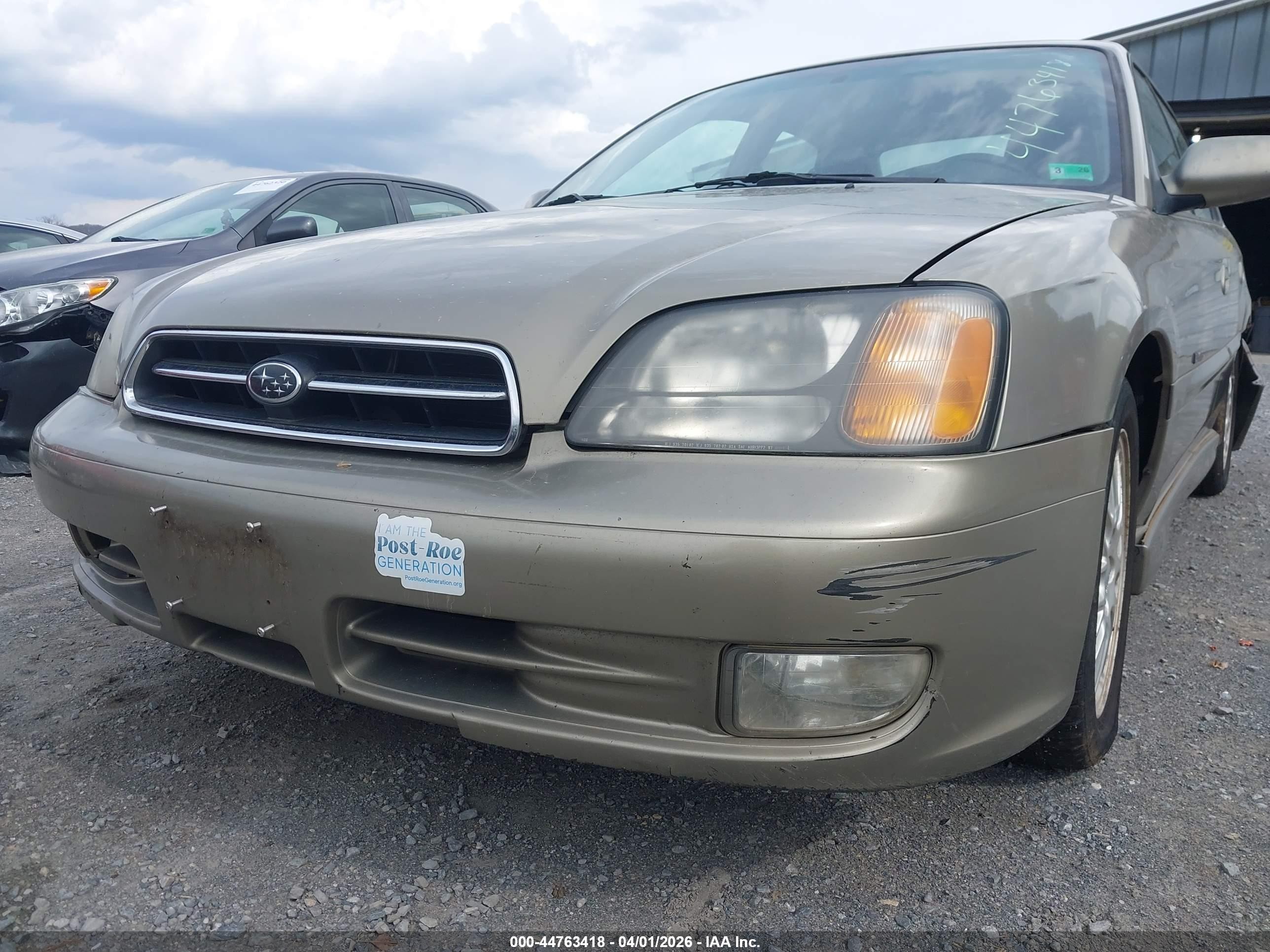 2000 Subaru Legacy Gt Limited Gold vin: 4S3BE656XY7206066