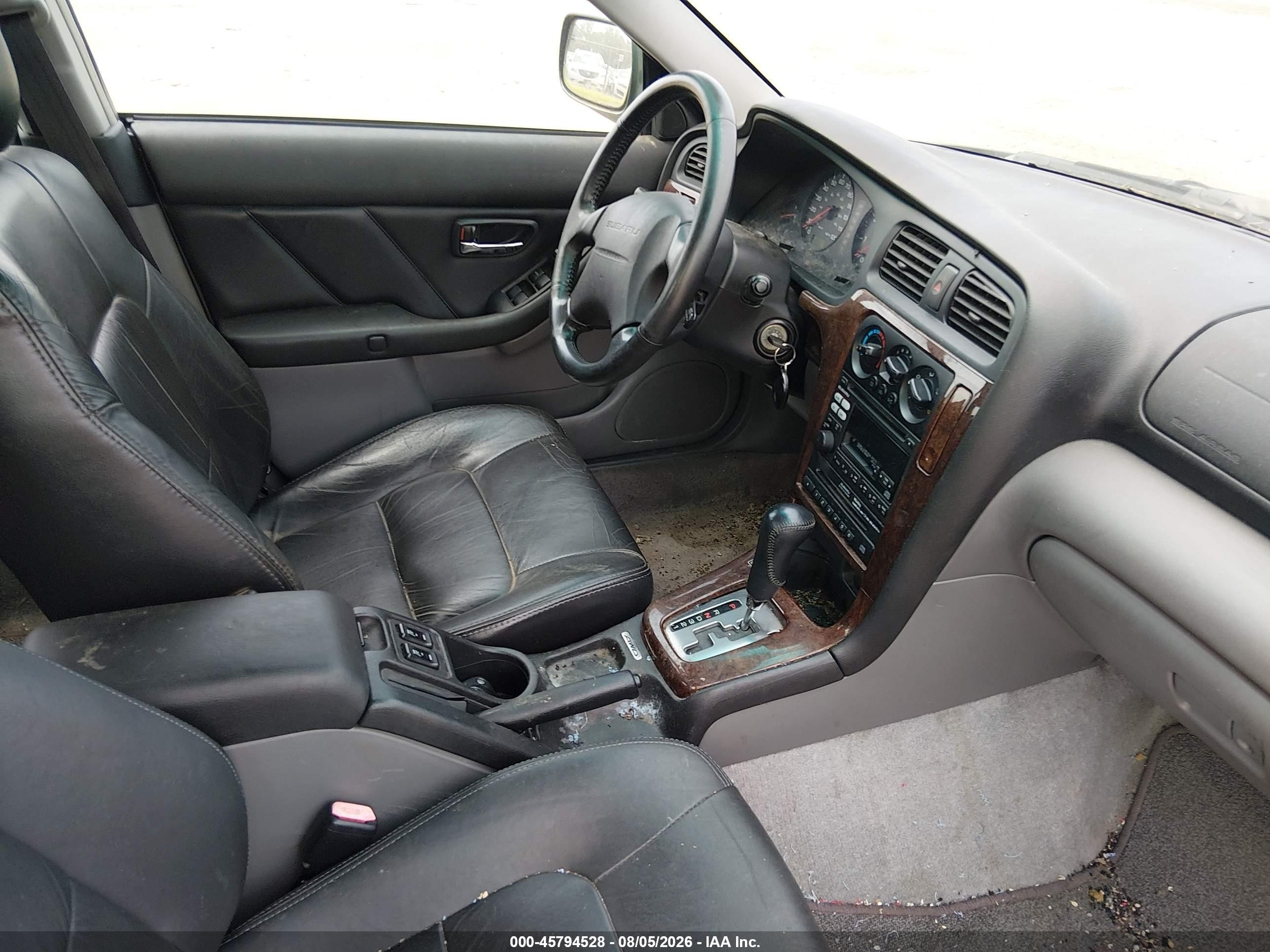 2000 Subaru Outback Limited Green vin: 4S3BE6863Y7207605