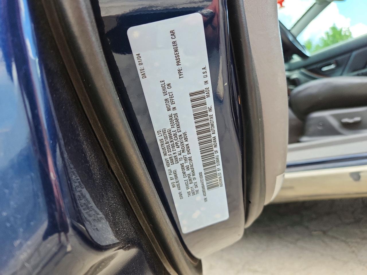 2004 Subaru Legacy Outback Limited Two Tone vin: 4S3BE686447210300