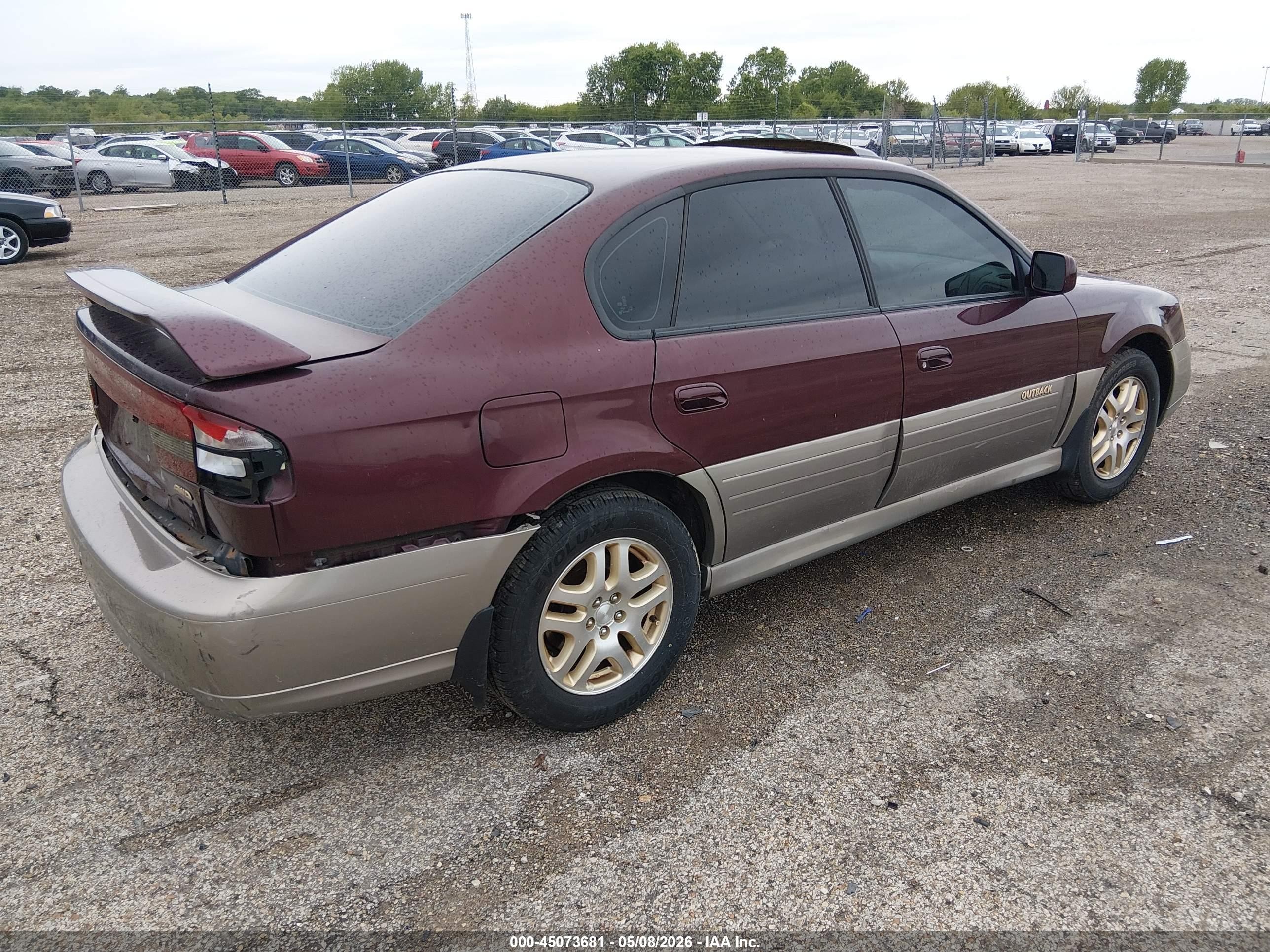 2001 Subaru Outback Limited Red vin: 4S3BE686717200050