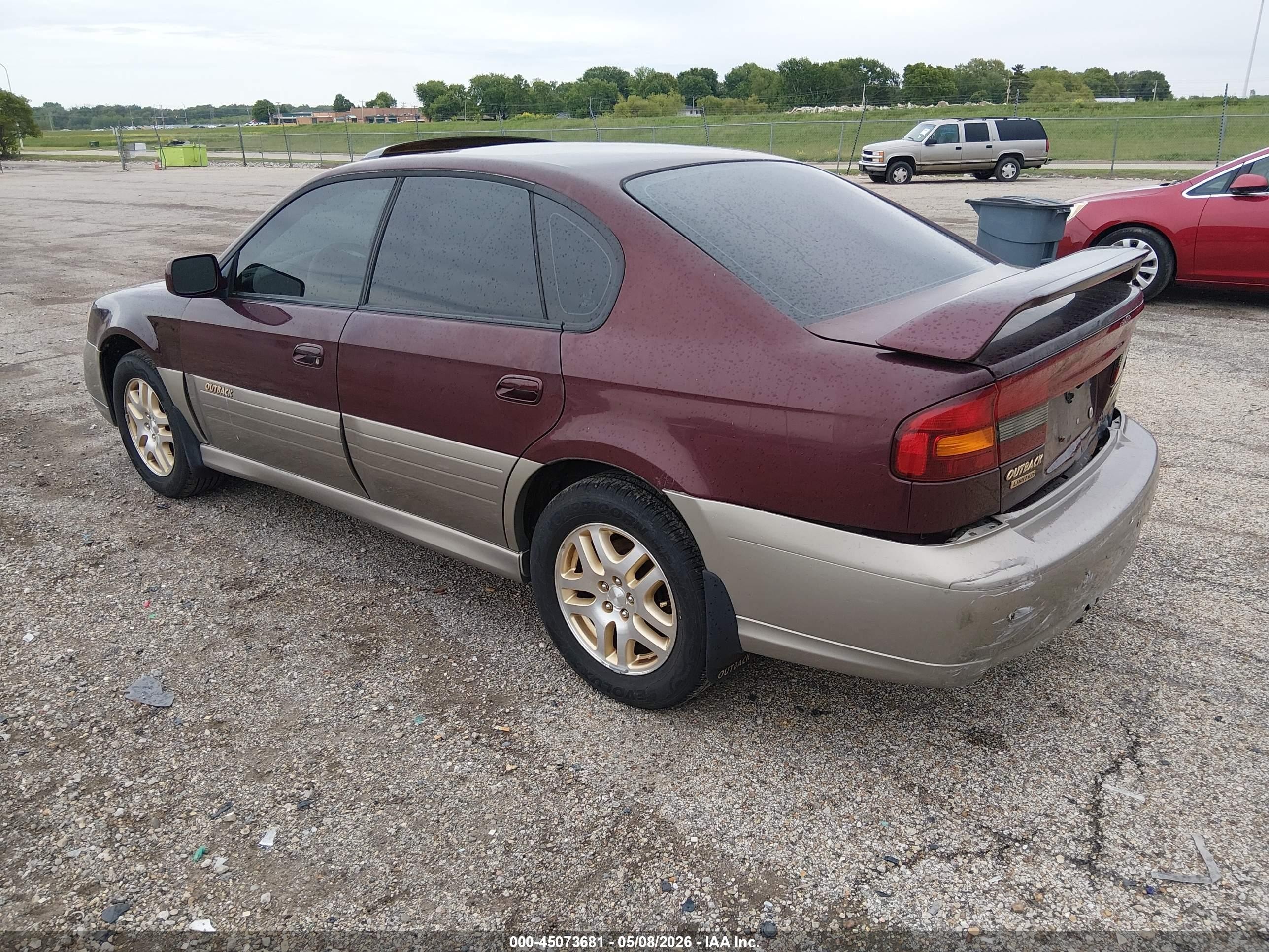 2001 Subaru Outback Limited Red vin: 4S3BE686717200050