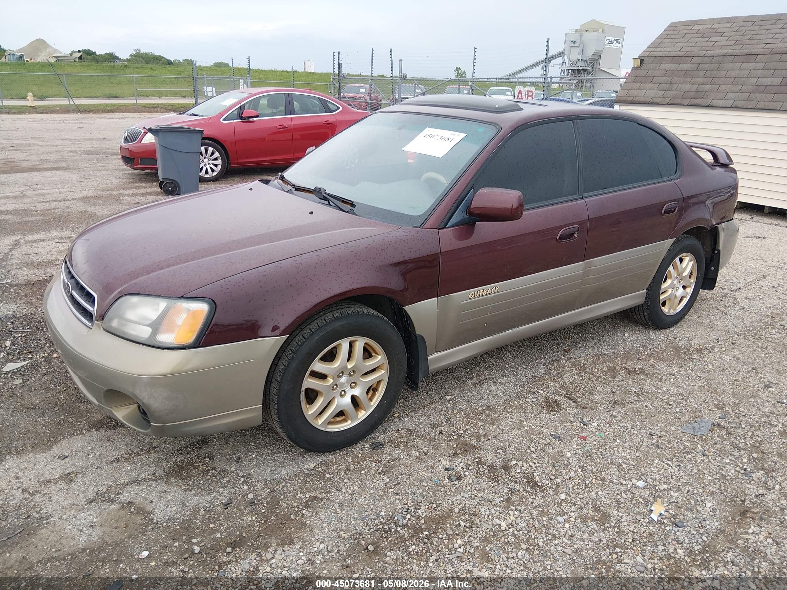 2001 Subaru Outback Limited Red vin: 4S3BE686717200050